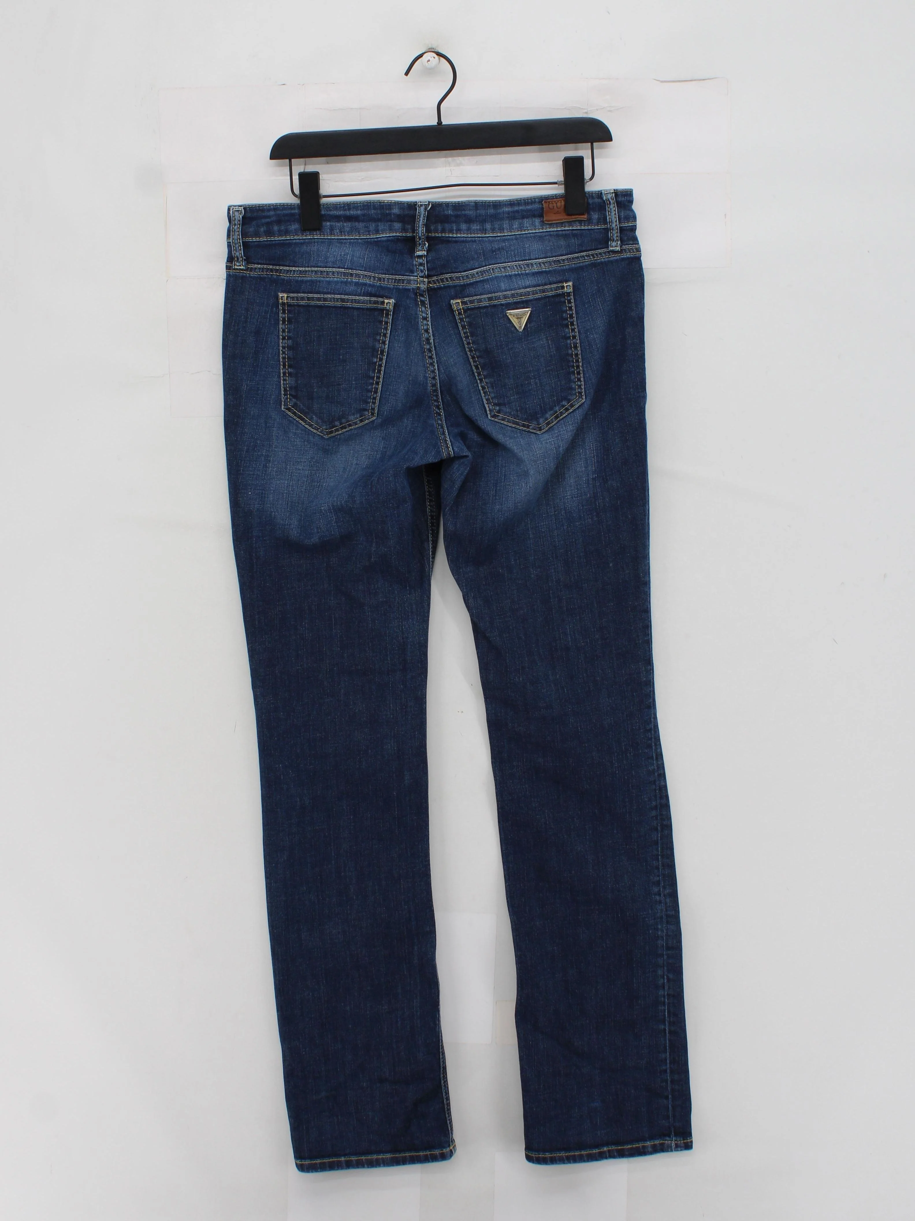 Guess Men's Jeans W 32 in Blue Cotton with Elastane Straight - Image 2