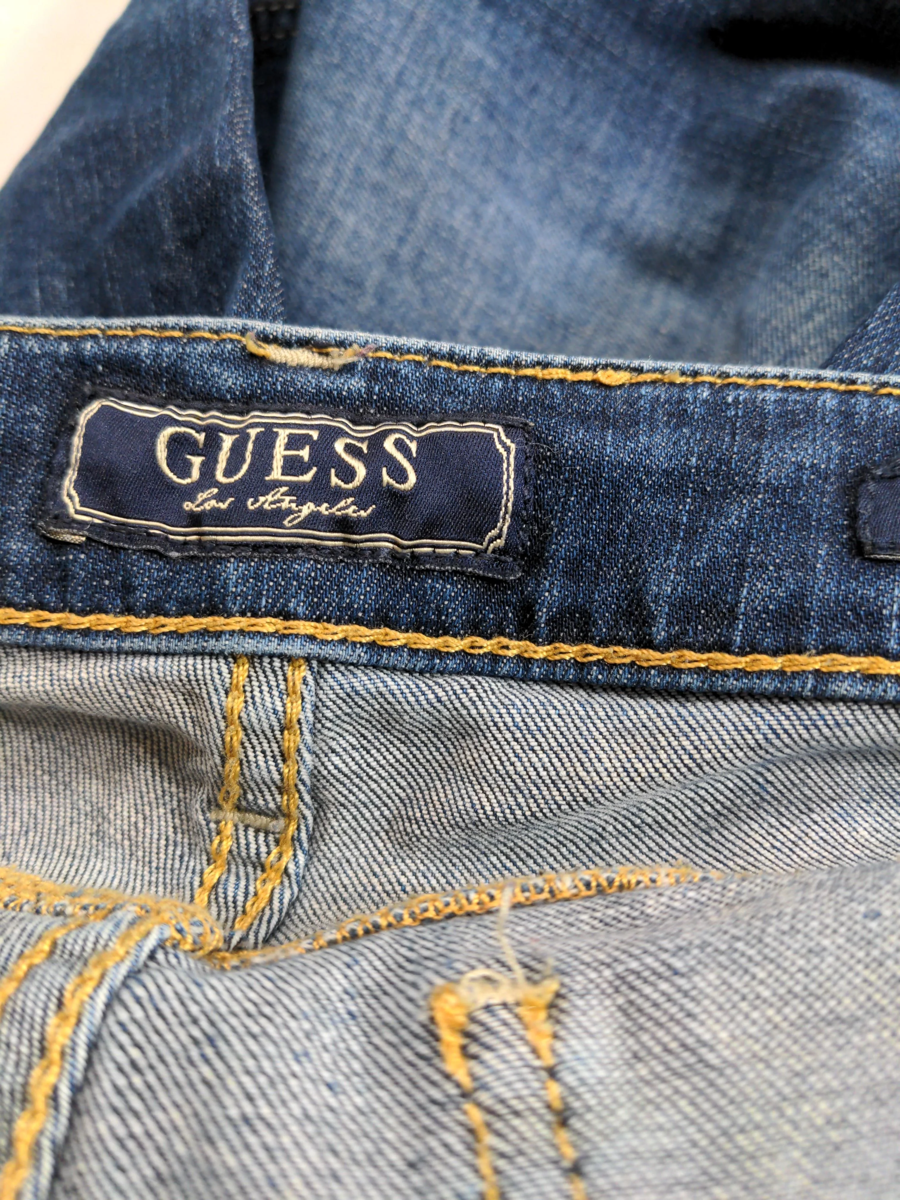 Guess Men's Jeans W 32 in Blue Cotton with Elastane Straight - Image 5