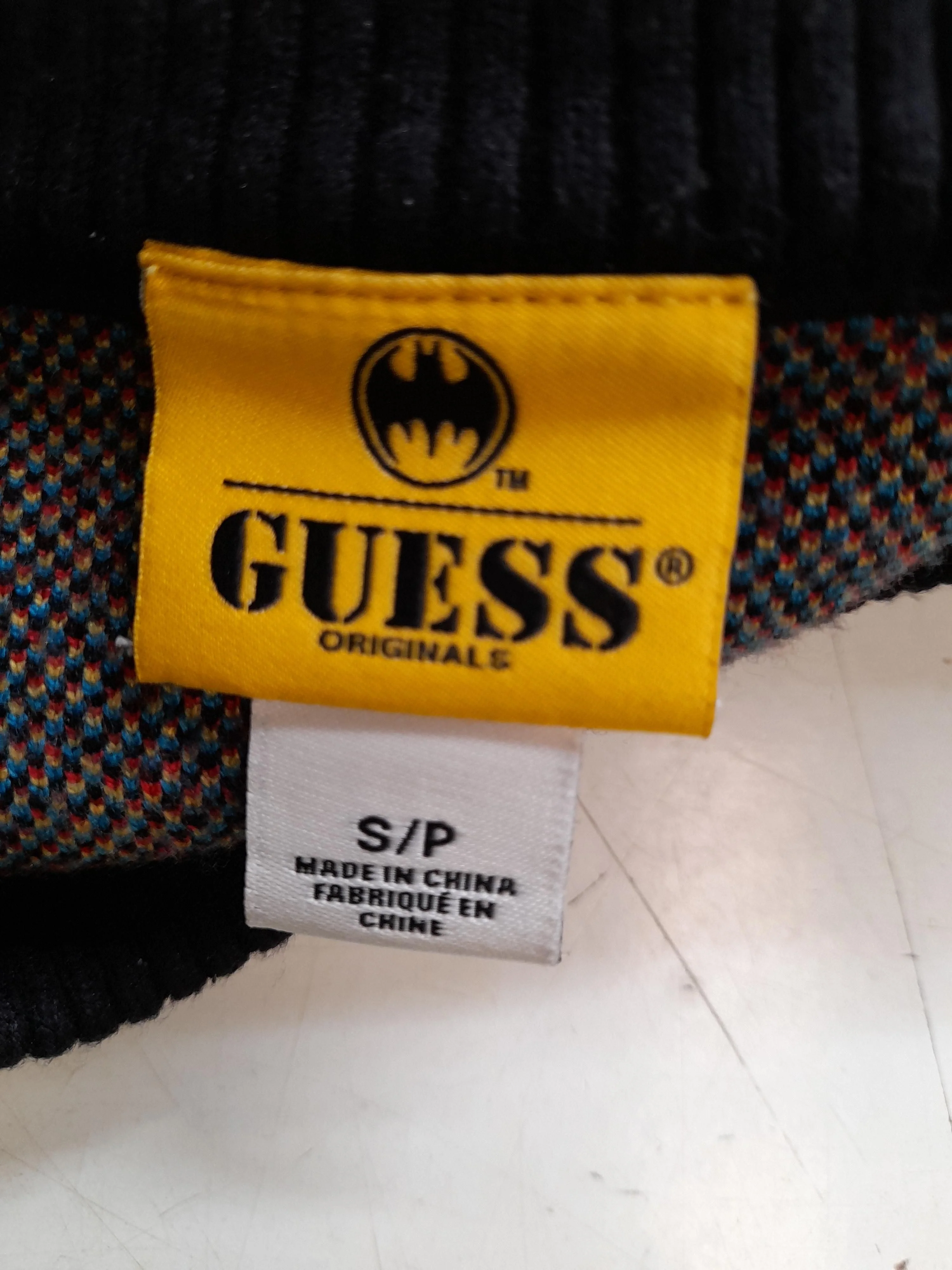 Guess Men's Jumper S Black Graphic 100% Viscose Round Neck Pullover - Image 5