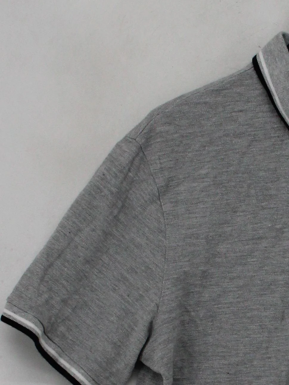 Guess Men's Polo XL Grey Cotton with Viscose Basic - Image 4