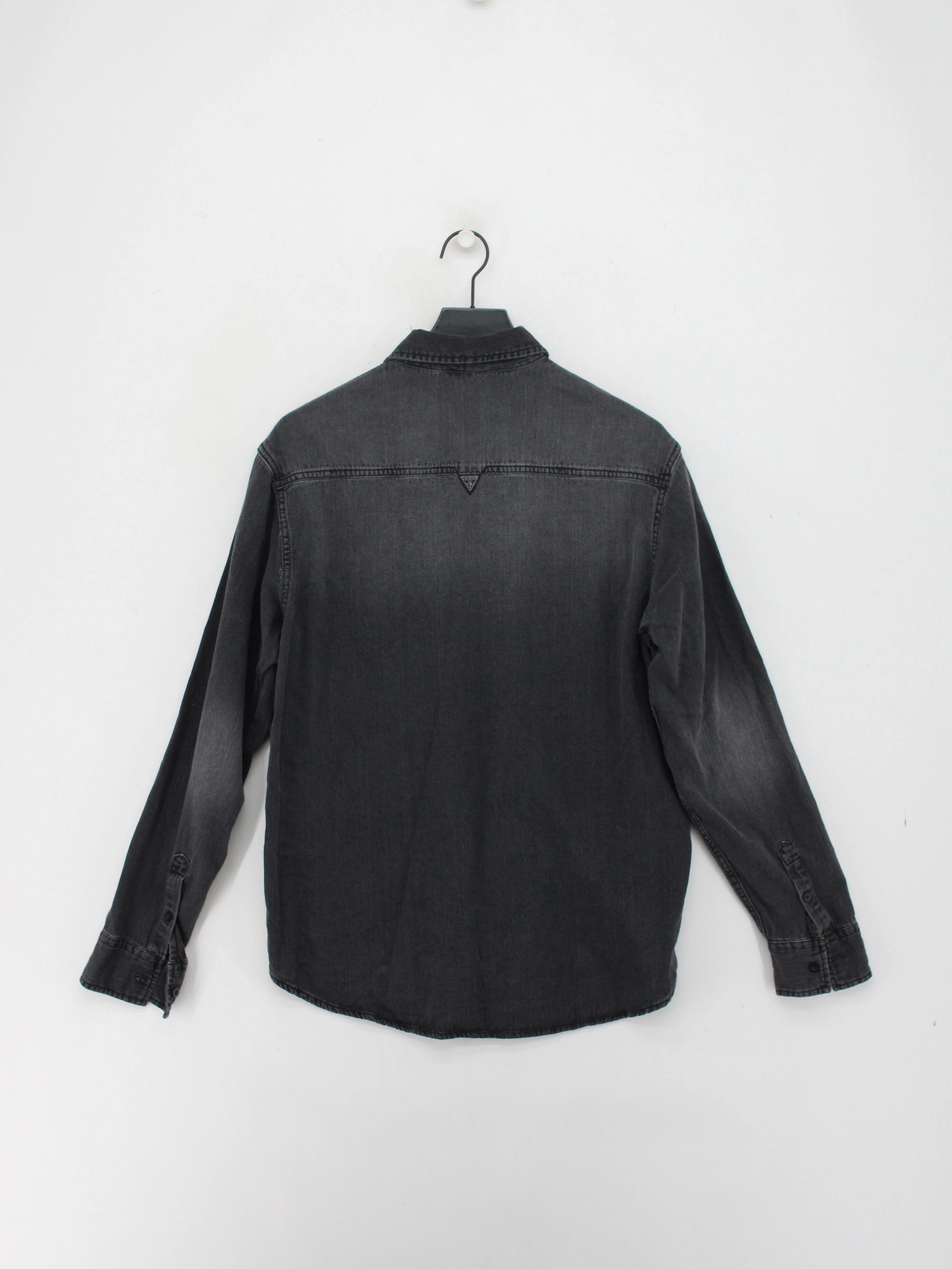 Guess Men's Shirt L Black 100% Cotton Basic - Image 2