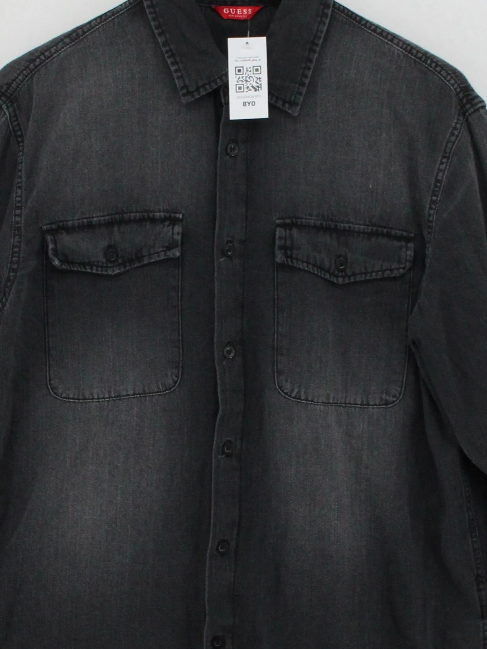 Guess Men's Shirt L Black 100% Cotton Basic - Image 3