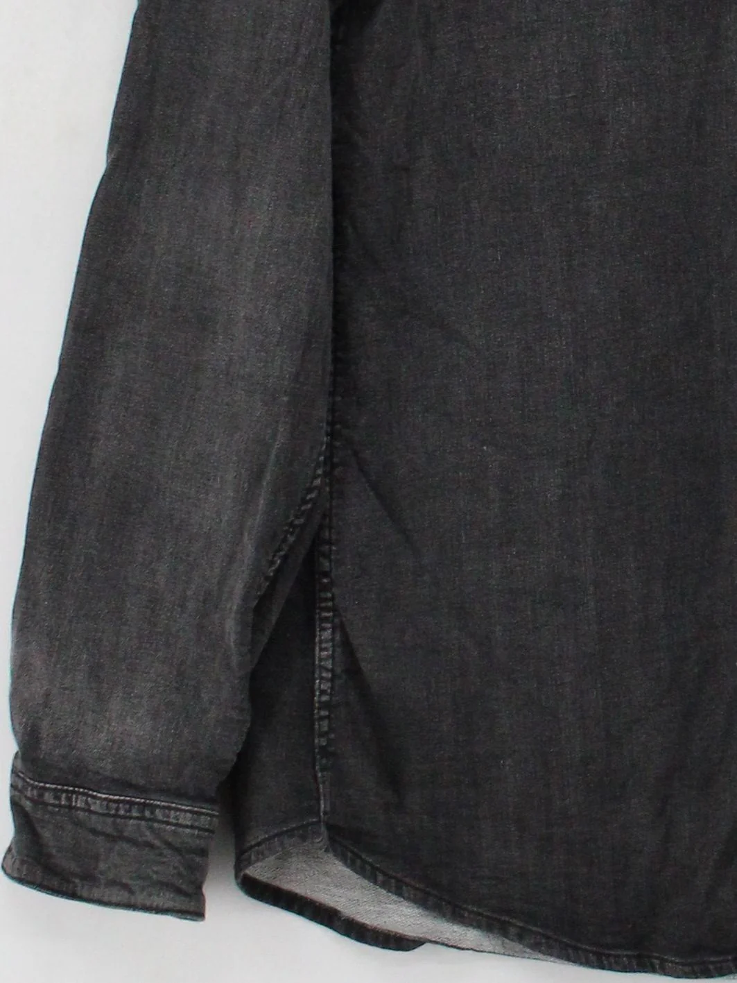 Guess Men's Shirt L Grey Cotton with Elastane Basic - Image 4