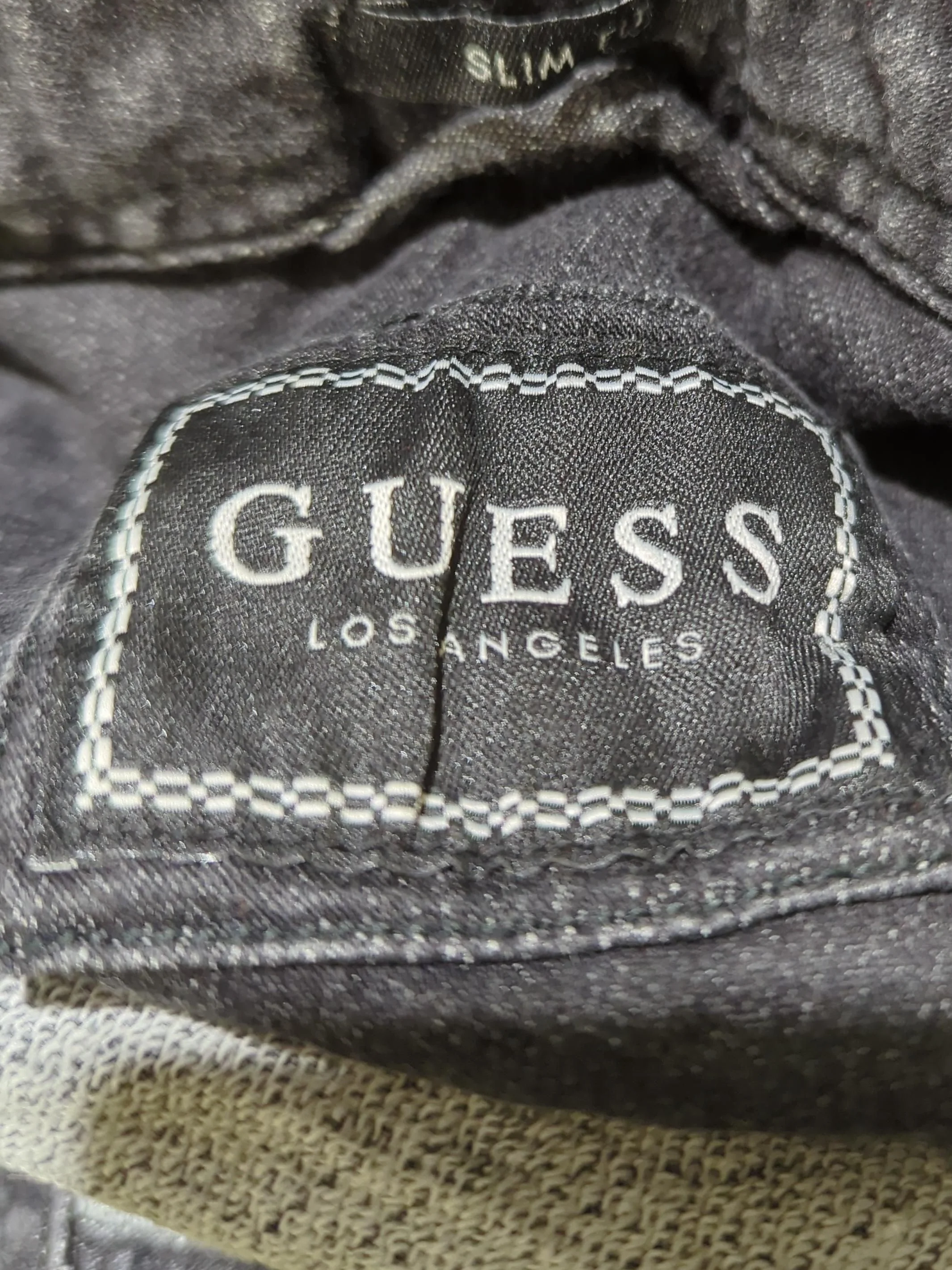 Guess Men's Shirt L Grey Cotton with Elastane Basic - Image 5