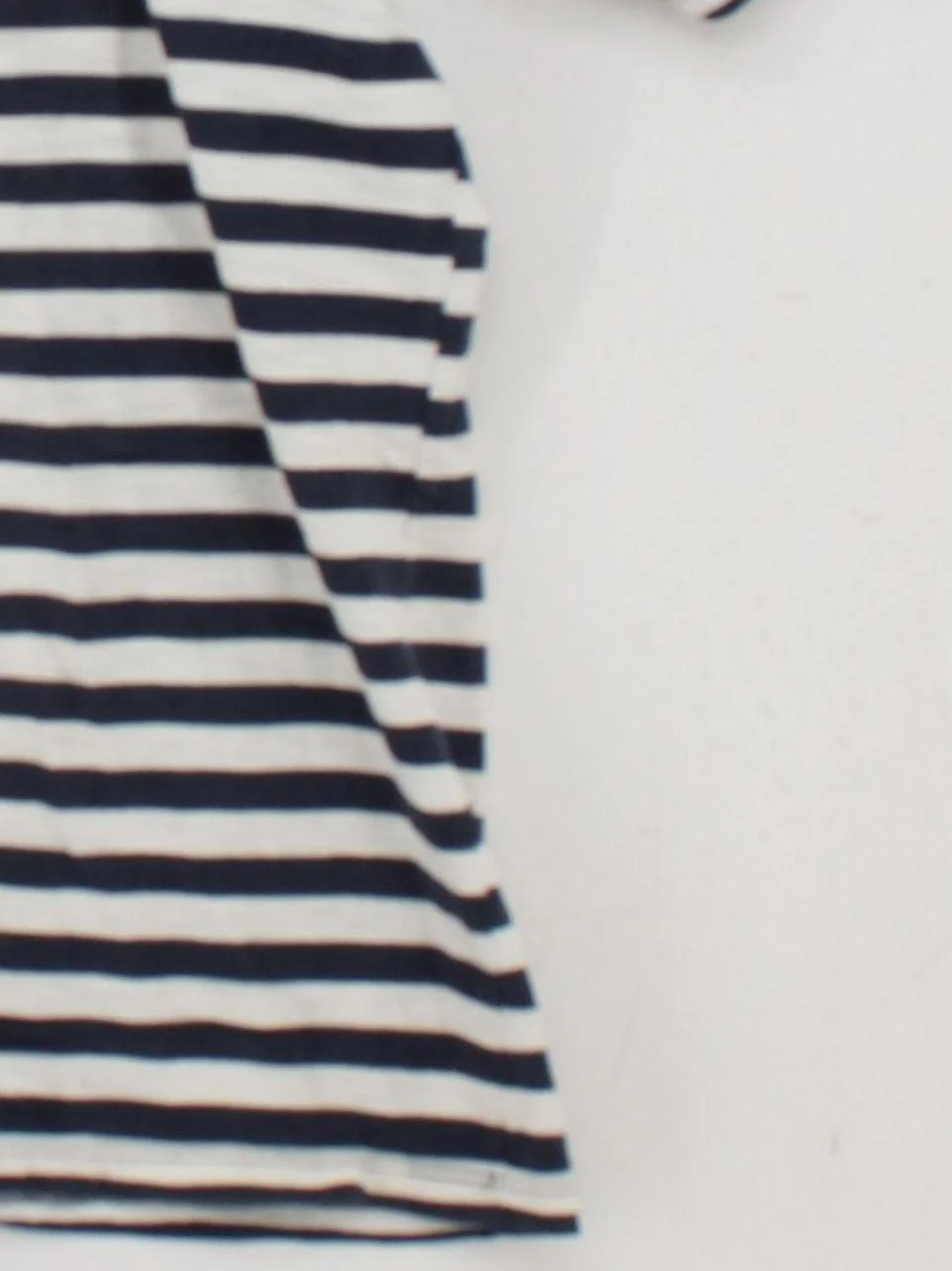 Guess Men's T-Shirt L Blue Striped 100% Cotton Basic - Image 4