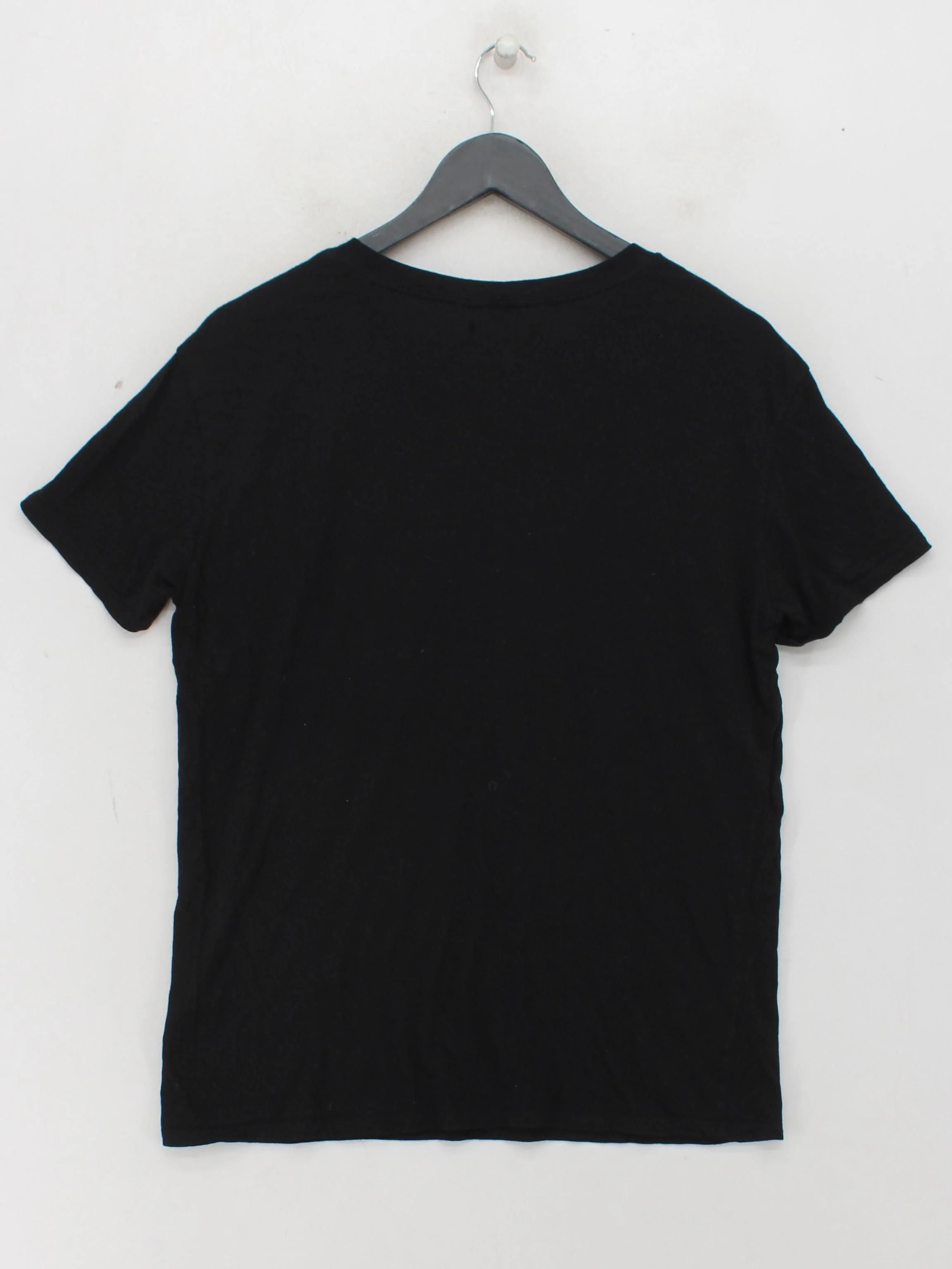 Guess Men's T-Shirt S Black Graphic 100% Other Basic - Image 2