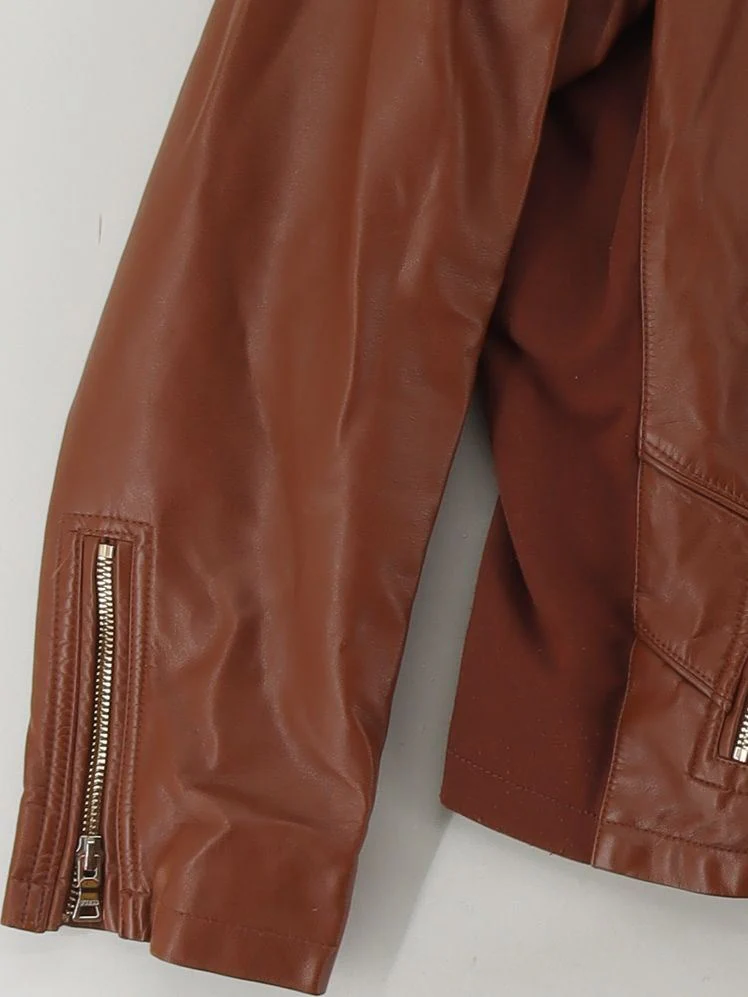 Guess Motorcycle Jacket jacket brown - Image 4