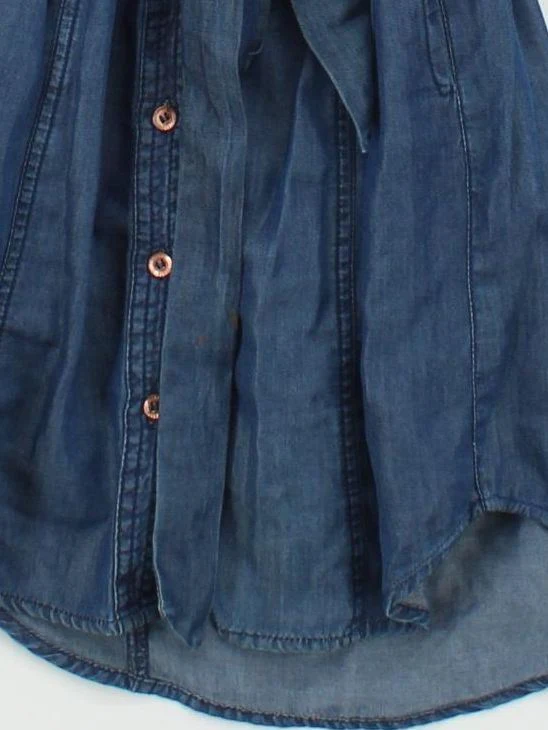Guess Shirt Mini Dress UK6 in Blue - Image 4