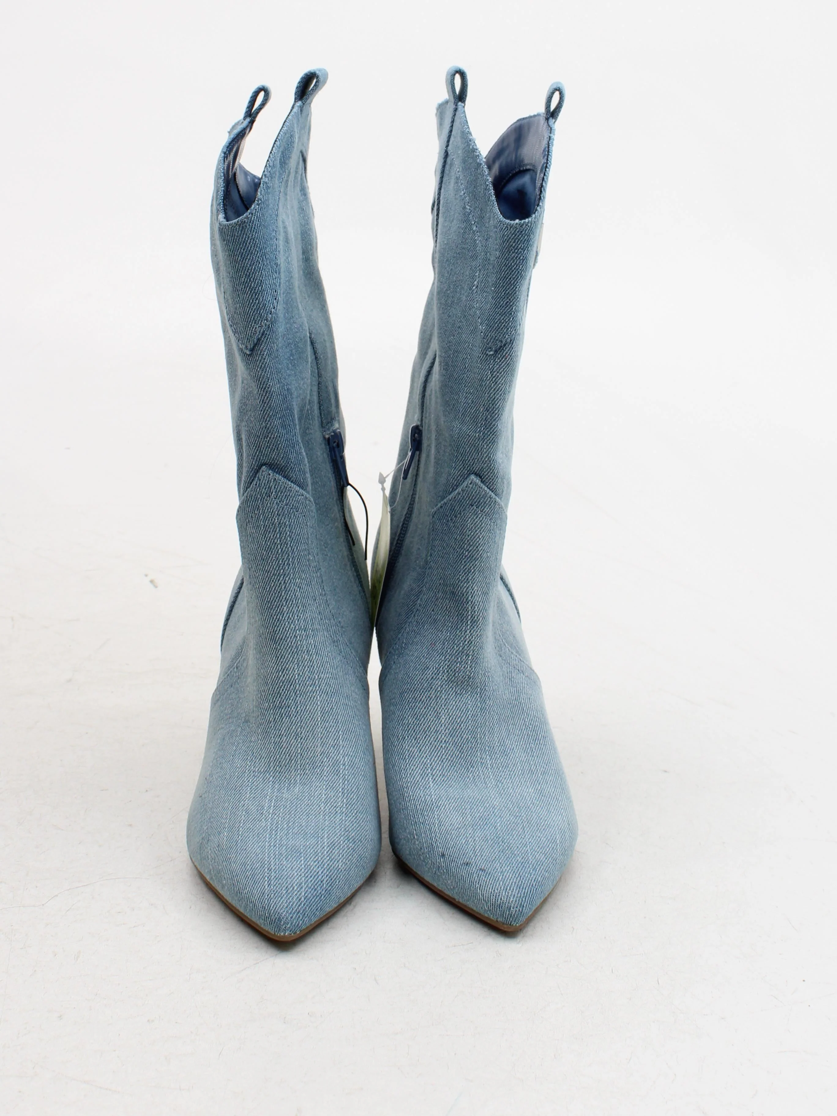 Guess Women's Boots UK 5.5 Blue 100% Cotton Cowboy - Image 2