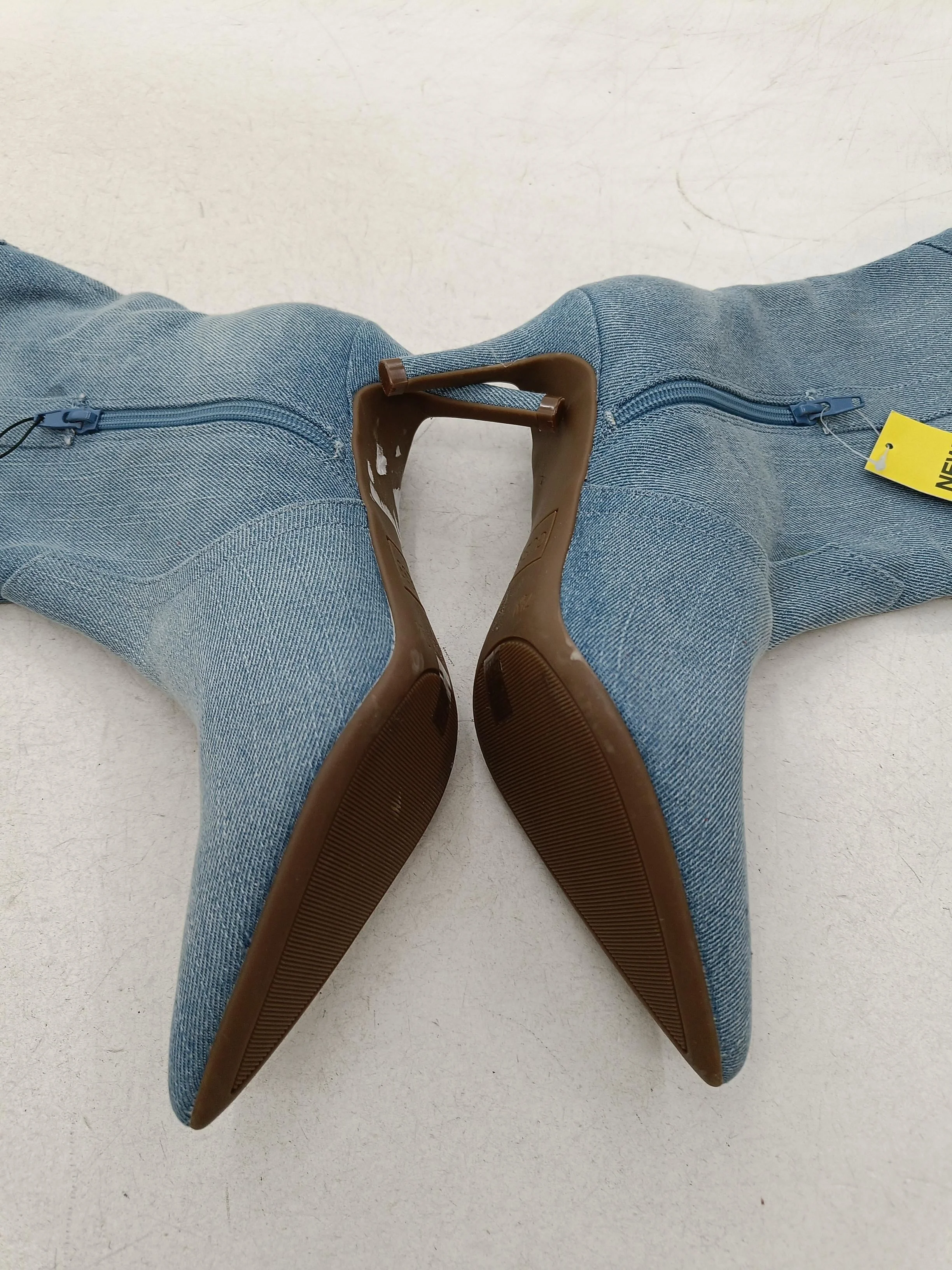 Guess Women's Boots UK 5.5 Blue 100% Cotton Cowboy - Image 7