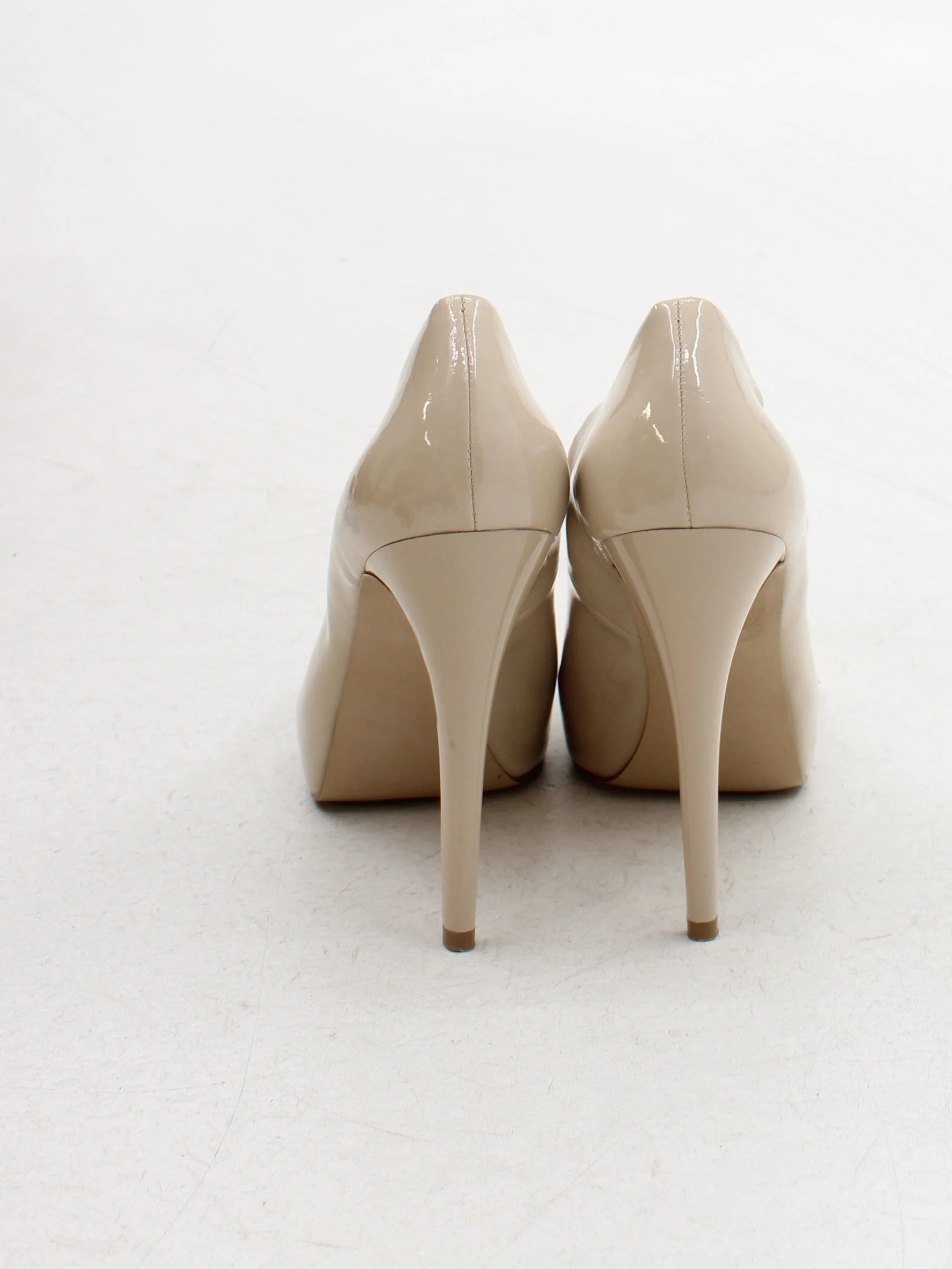 Guess Women's Heels UK 10 Cream 100% Faux Leather Platform - Image 3