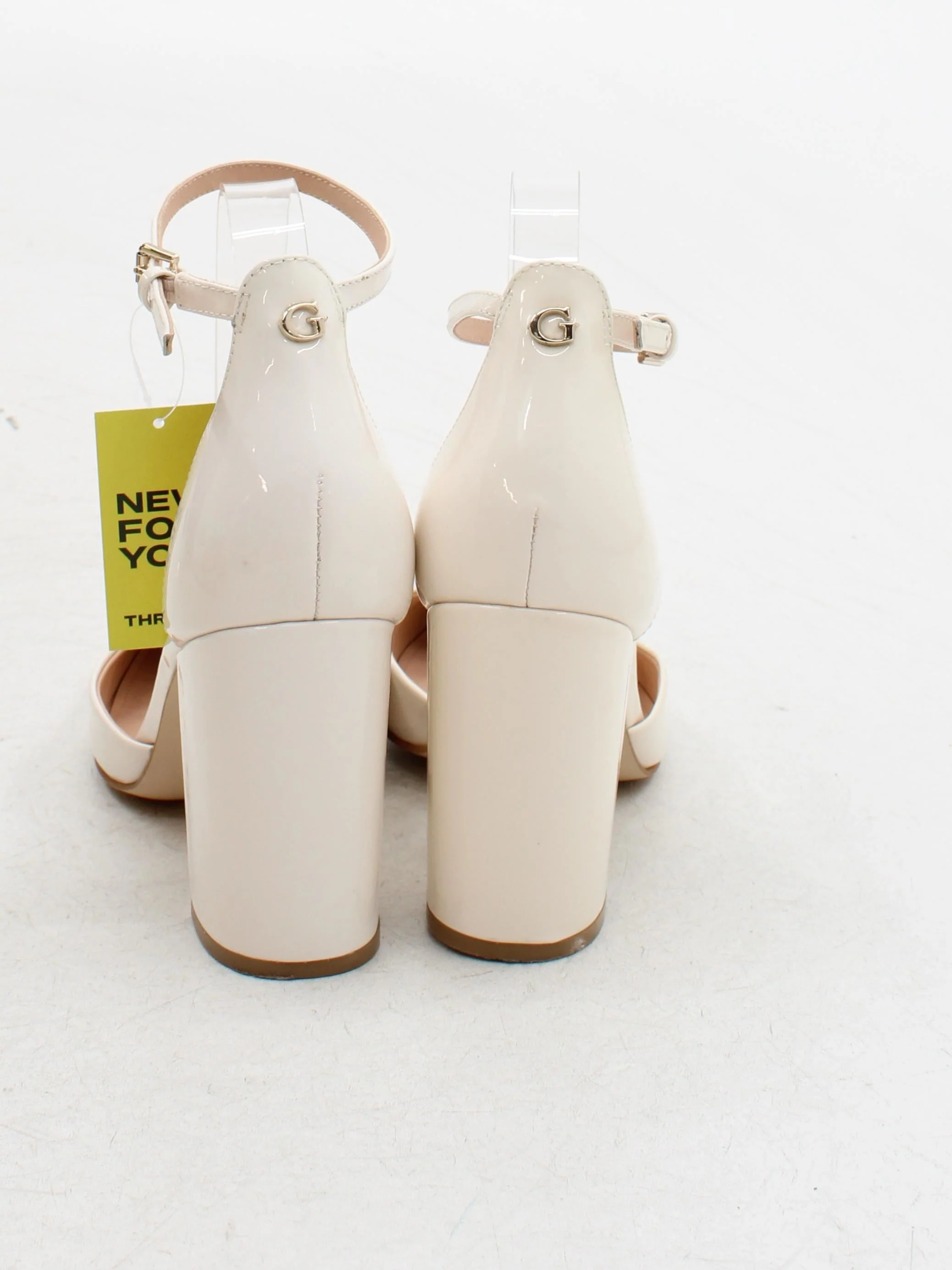 Guess Women's Heels UK 7 Cream 100% Faux Leather Court - Image 3