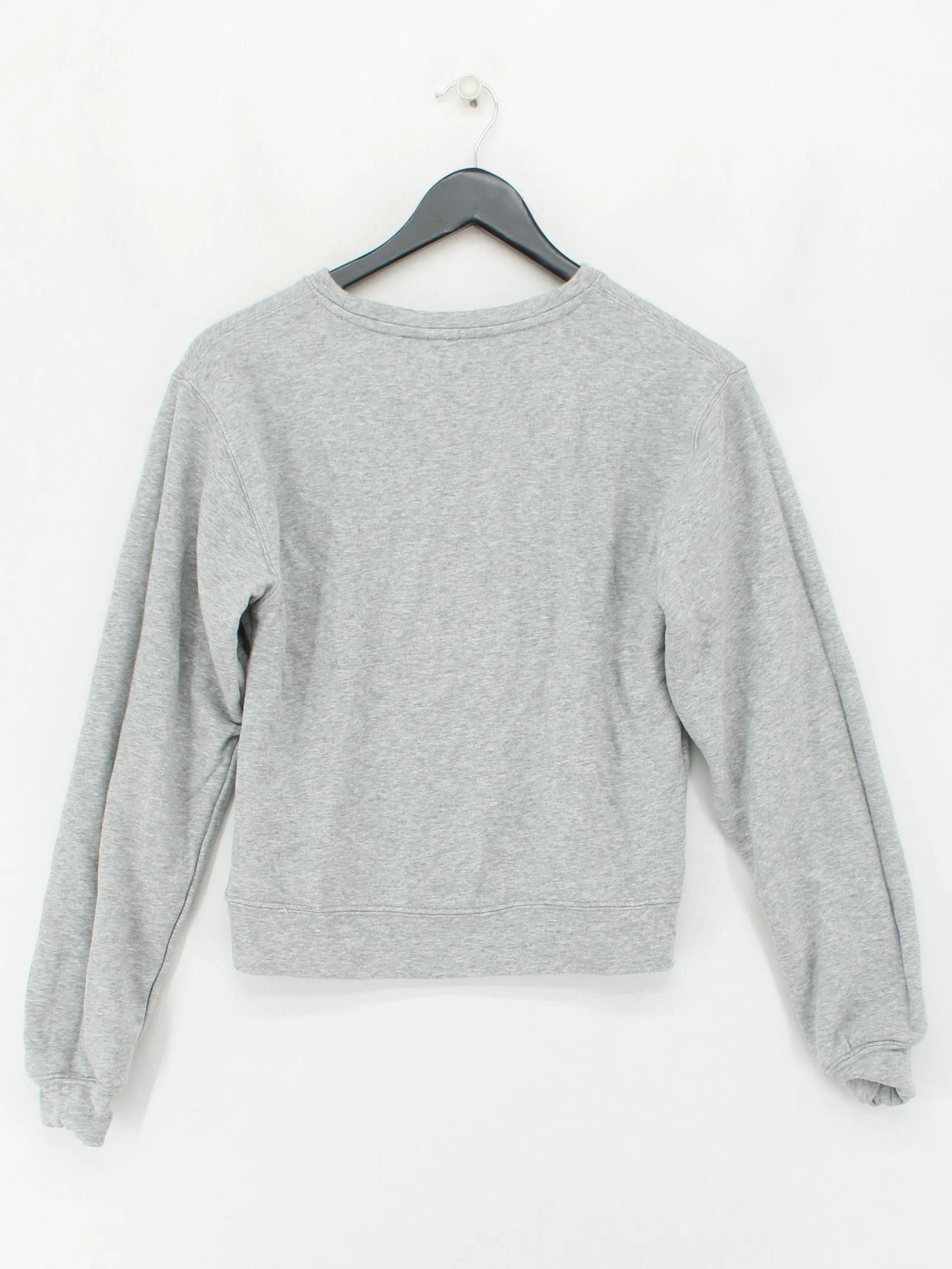 Guess Women's Hoodie S Grey Graphic Cotton with Polyamide Pullover - Image 2