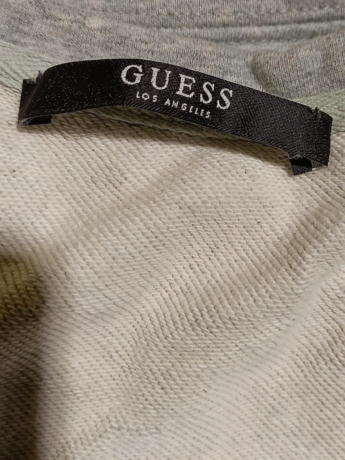 Guess Women's Hoodie S Grey Graphic Cotton with Polyamide Pullover - Image 5