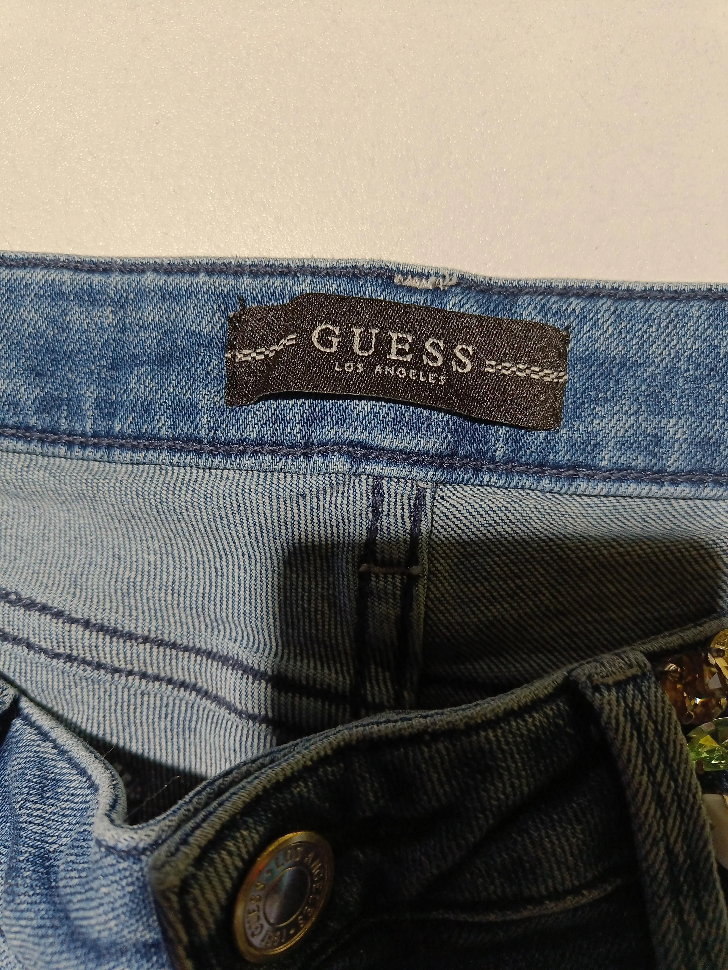 Guess Women's Jeans UK 28 Blue 100% Cotton Skinny - Image 5