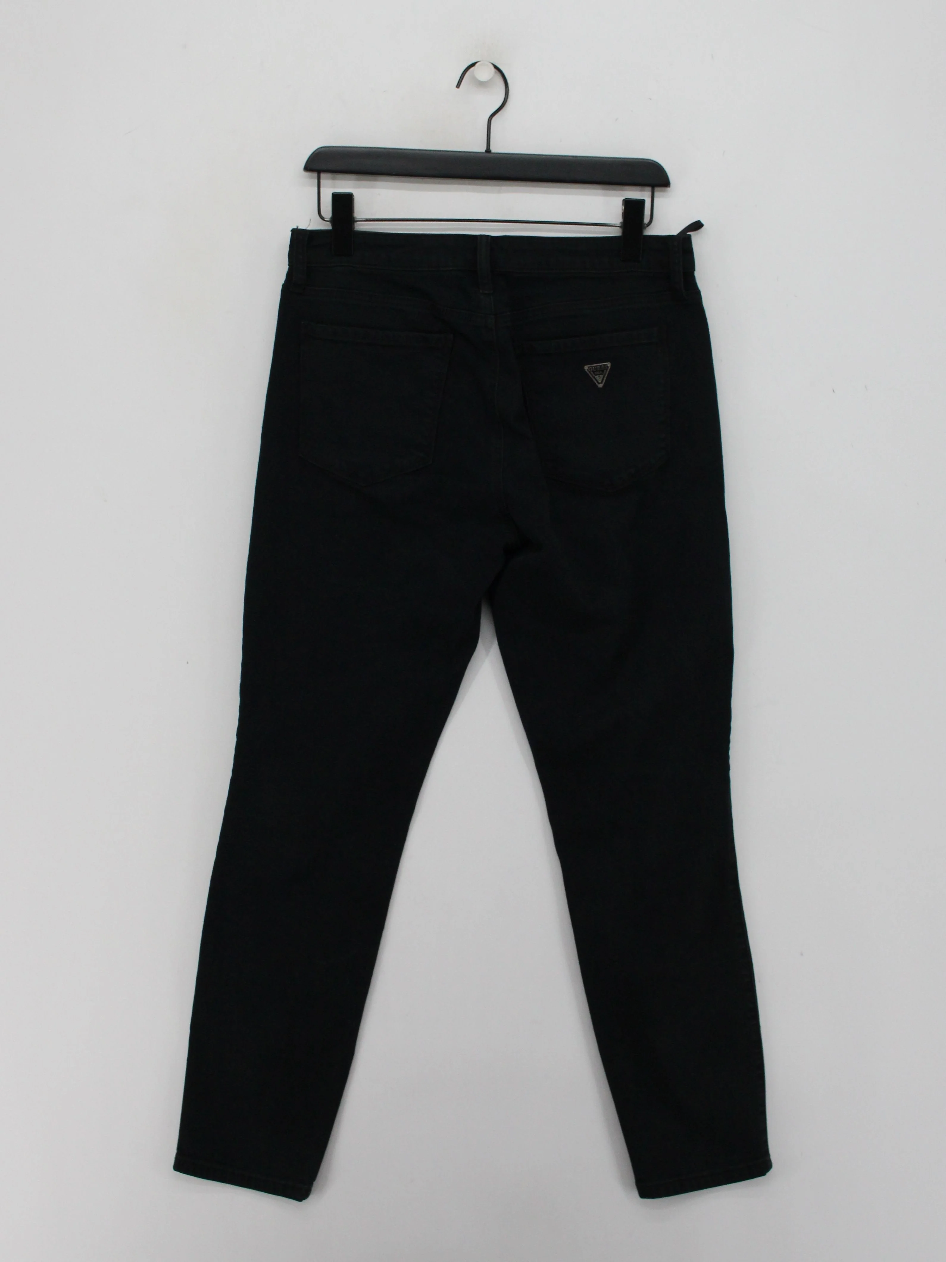 Guess Women's Jeans W 30 in Black 100% Other Straight - Image 2