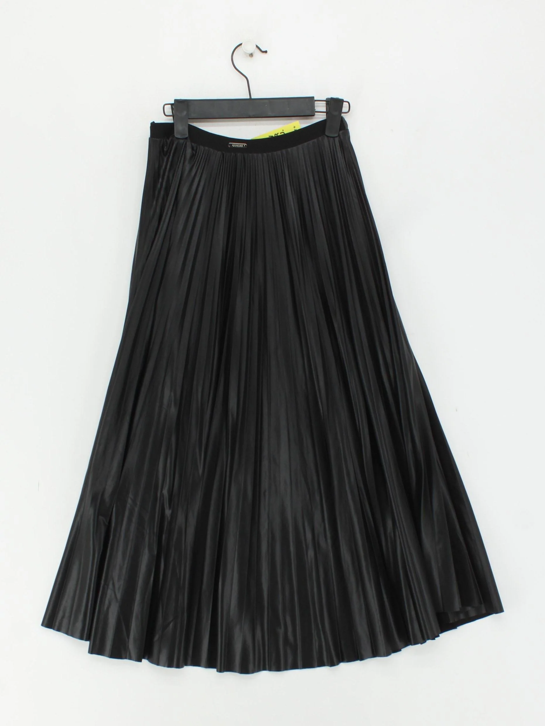 Guess Women's Midi Skirt XS Black Polyester with Polyester Midi Pleated - Image 2
