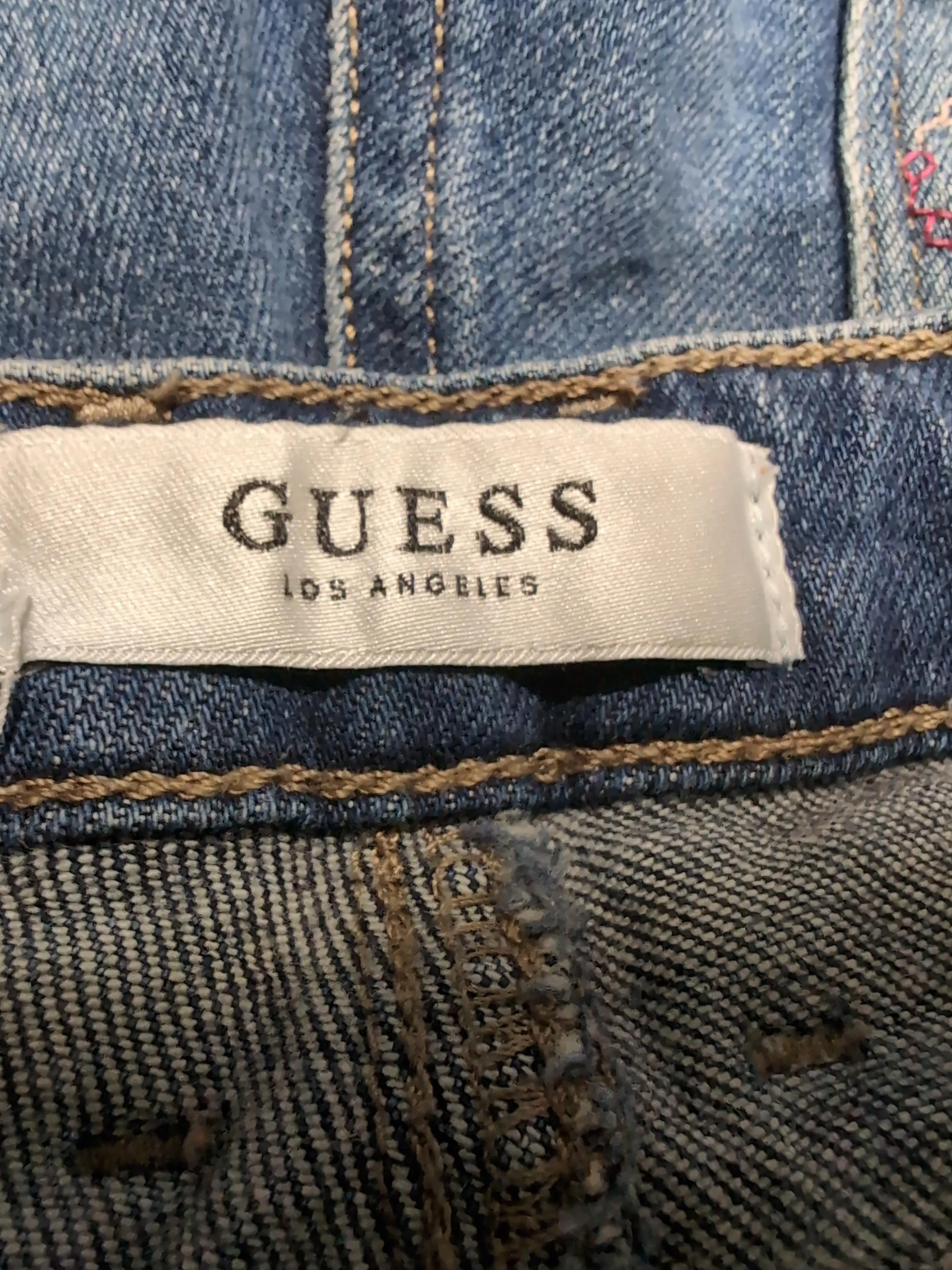 Guess Women's Shorts W 29 in Blue Paisley 100% Other Cut-Off - Image 5