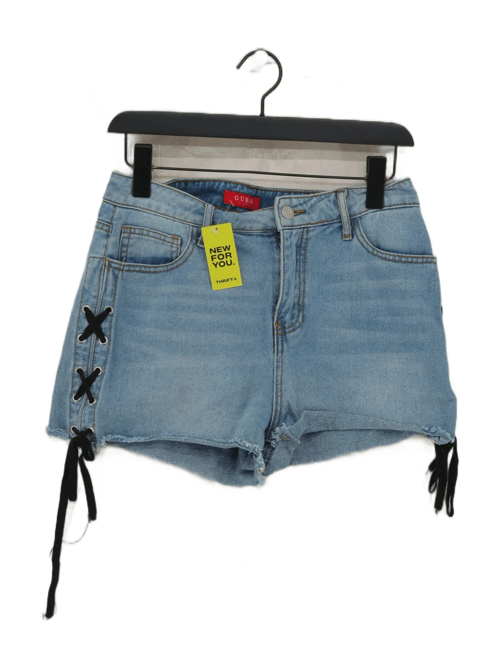 Guess Women's Shorts XXXL Blue 100% Cotton Cut-Off