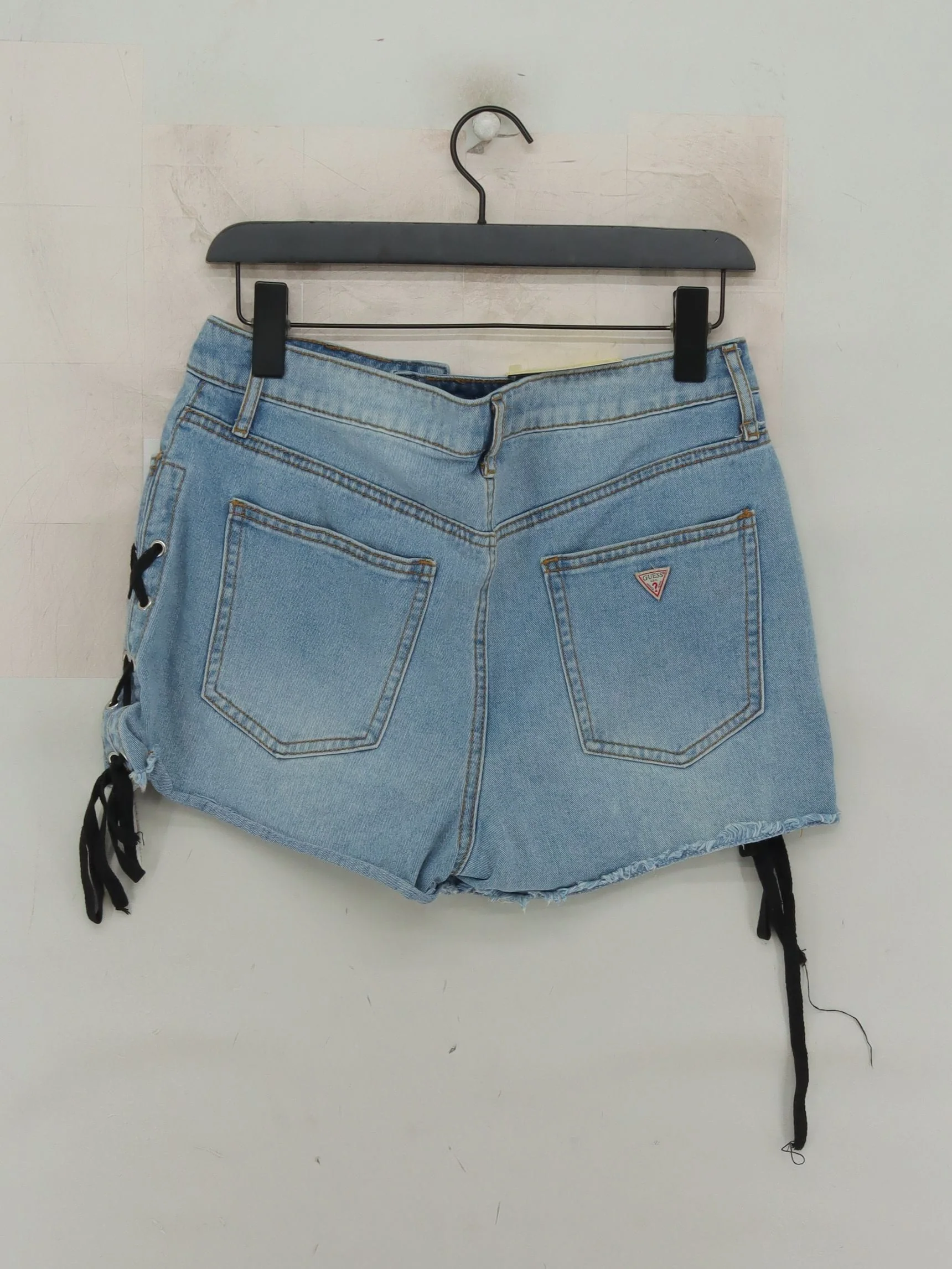Guess Women's Shorts XXXL Blue 100% Cotton Cut-Off - Image 2