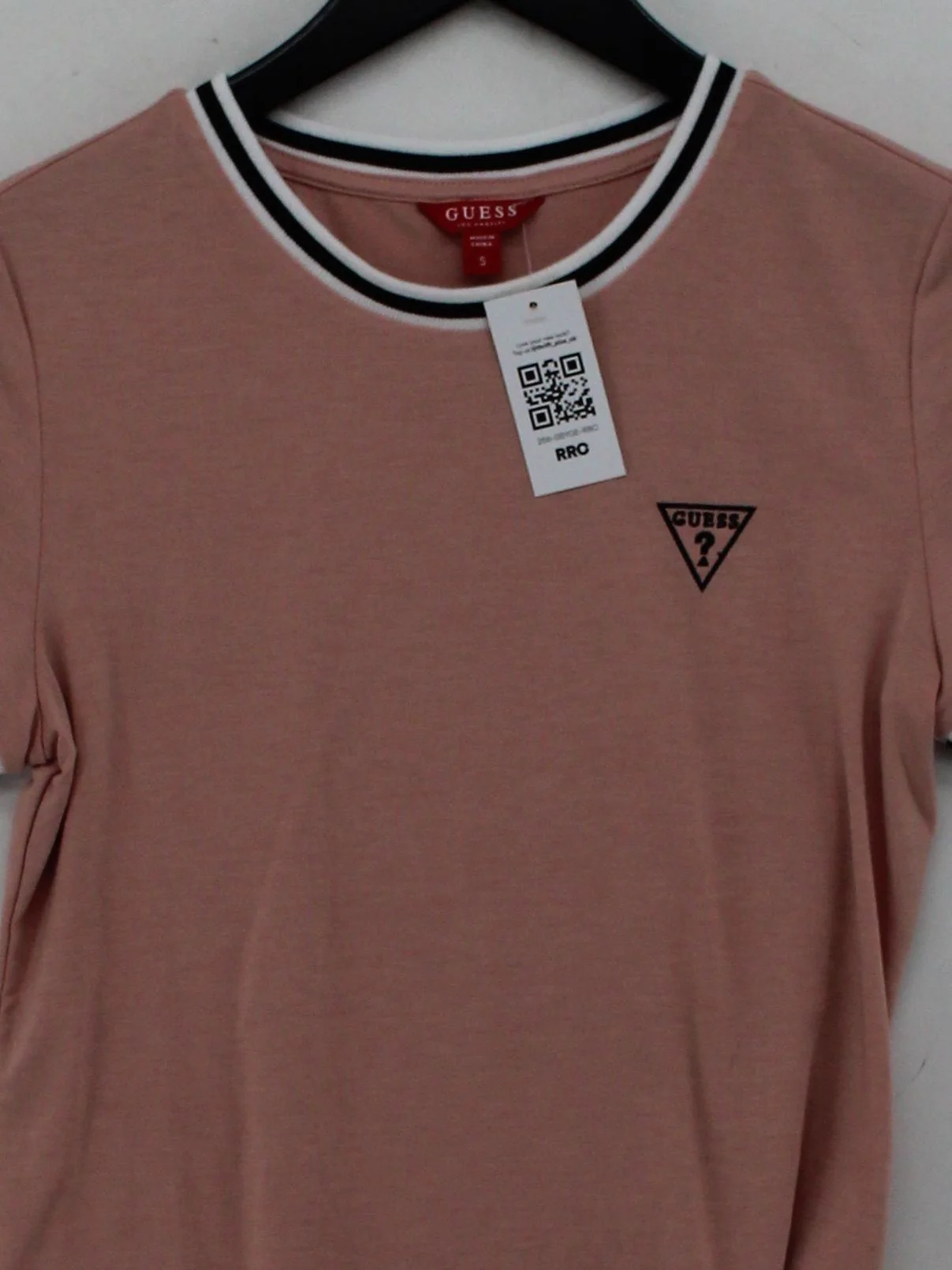 Guess Women's T-Shirt S Tan 100% Polyester Short Sleeve Round Neck Basic - Image 3