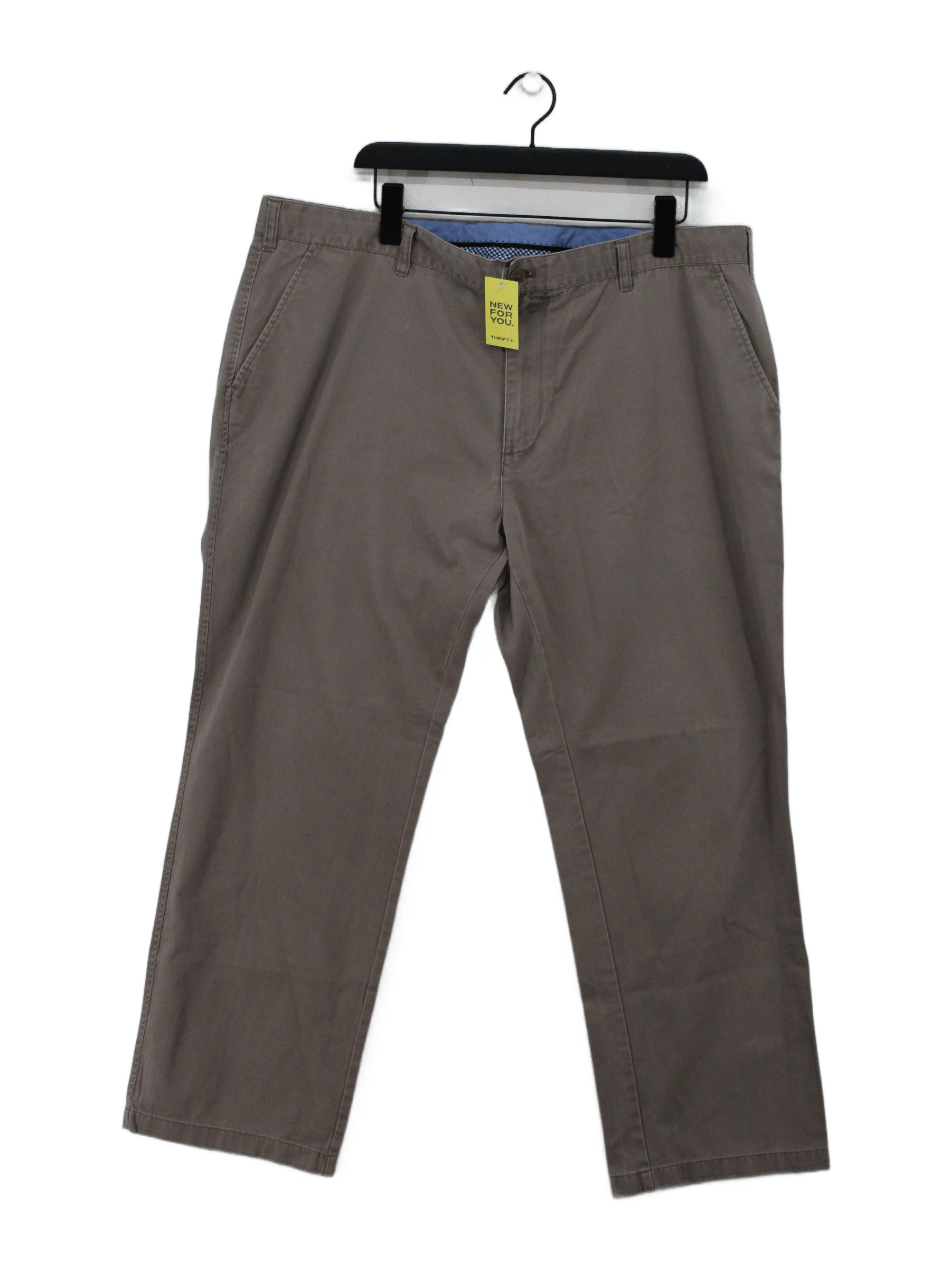 Gurteen Men's Trousers S Brown 100% Cotton Straight Chino
