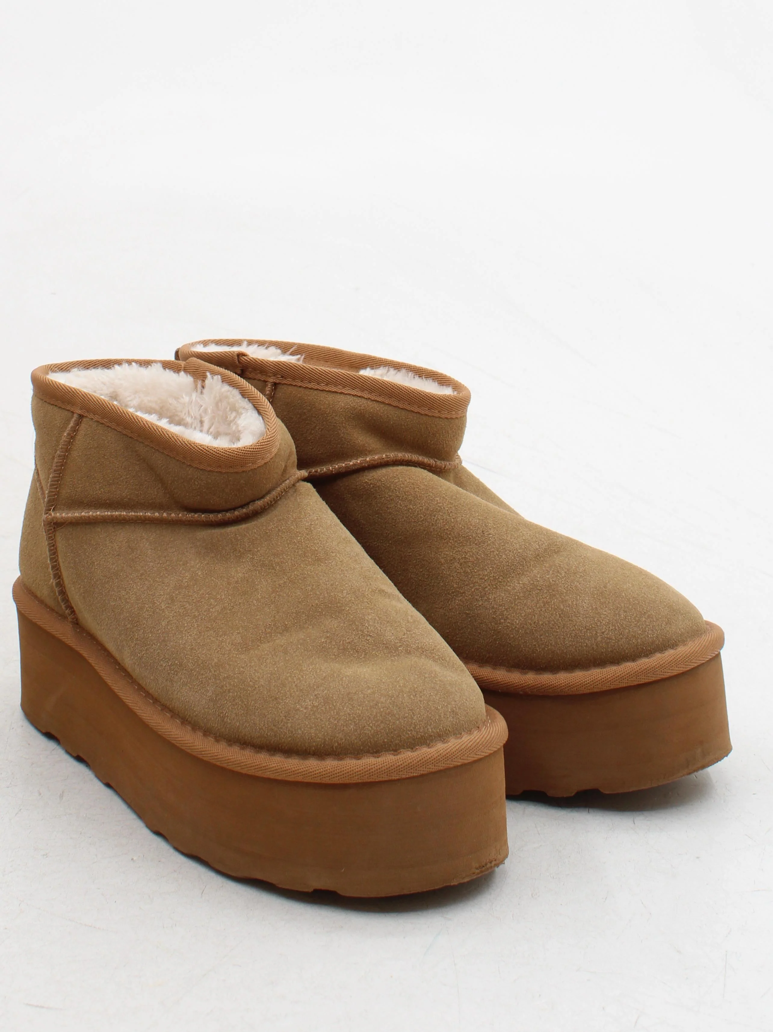 Gushlow & Cole Women's Boots UK 5.5 Tan 100% Suede Platform - Image 4