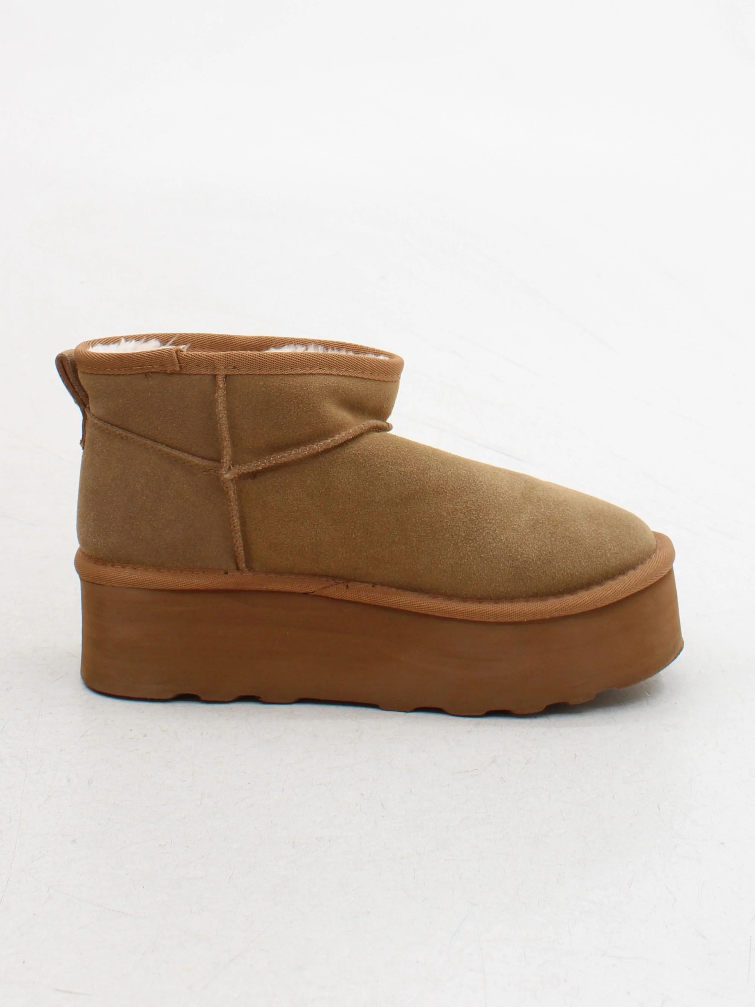 Gushlow & Cole Women's Boots UK 5.5 Tan 100% Suede Platform - Image 5