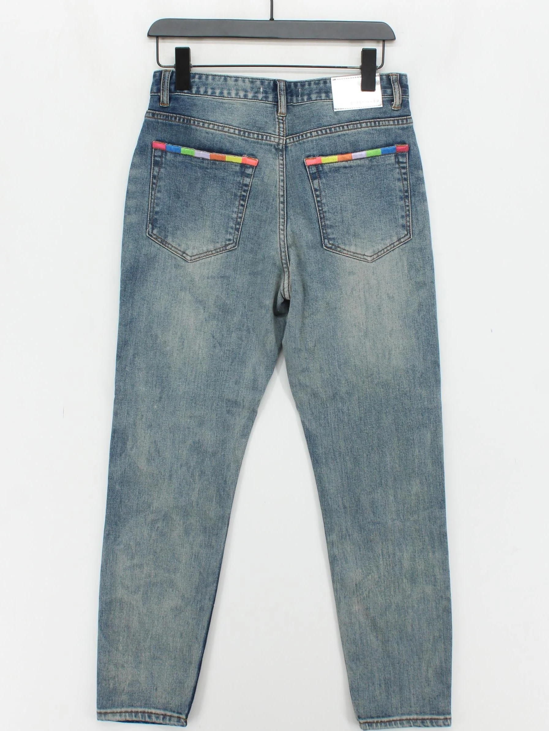 Gussy And Lou Women's Jeans UK 8 Blue Cotton with Spandex Straight - Image 2