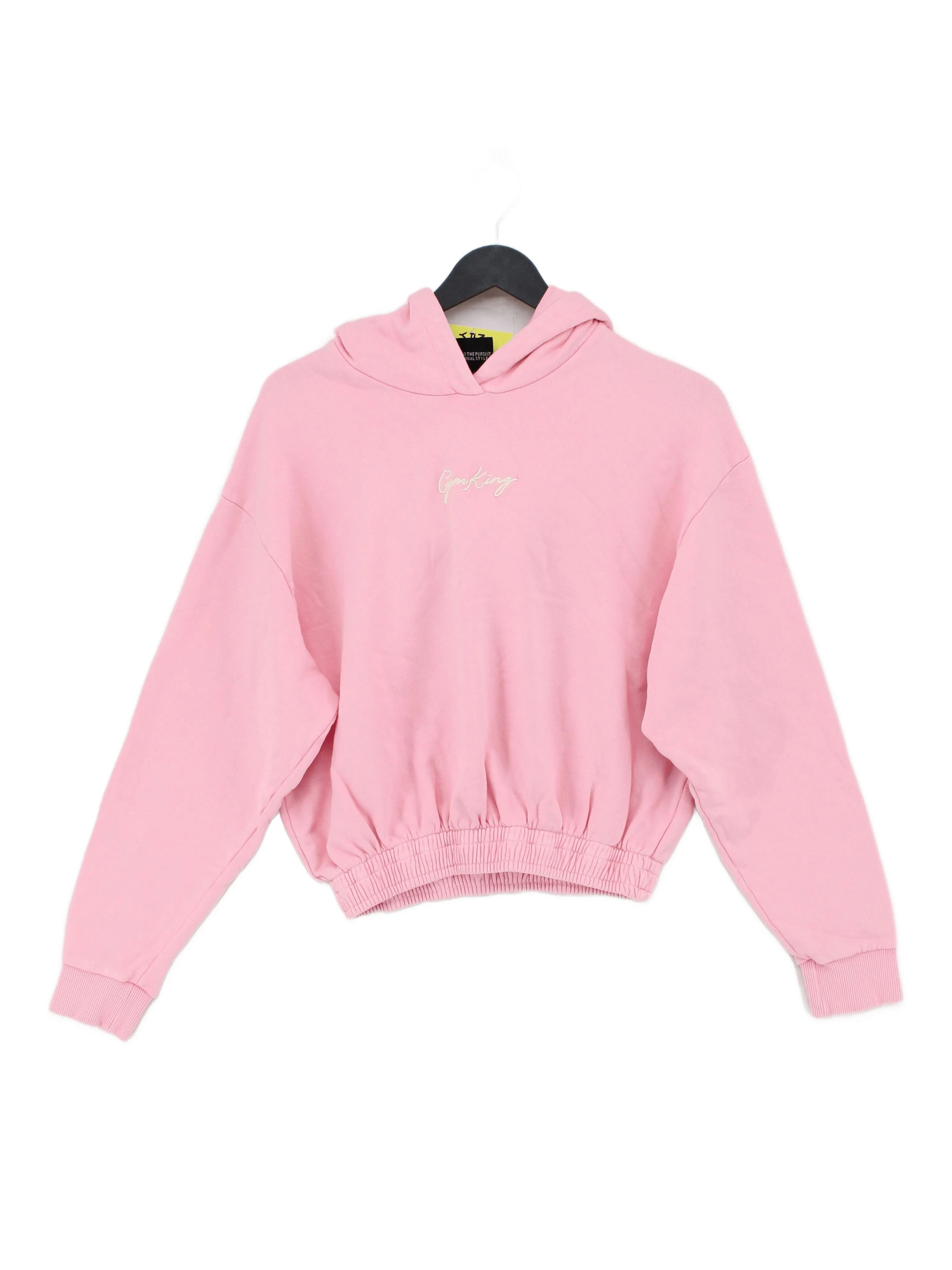 Gym King Women's Hoodie UK 8 Pink 100% Cotton Pullover