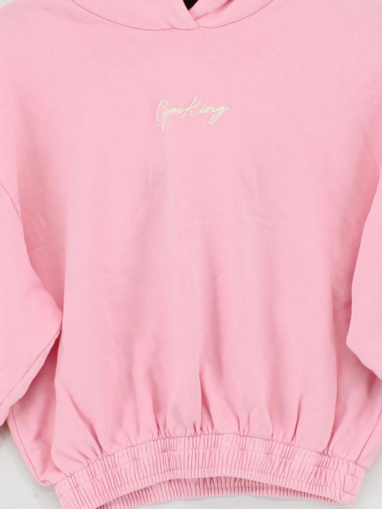 Gym King Women's Hoodie UK 8 Pink 100% Cotton Pullover - Image 3