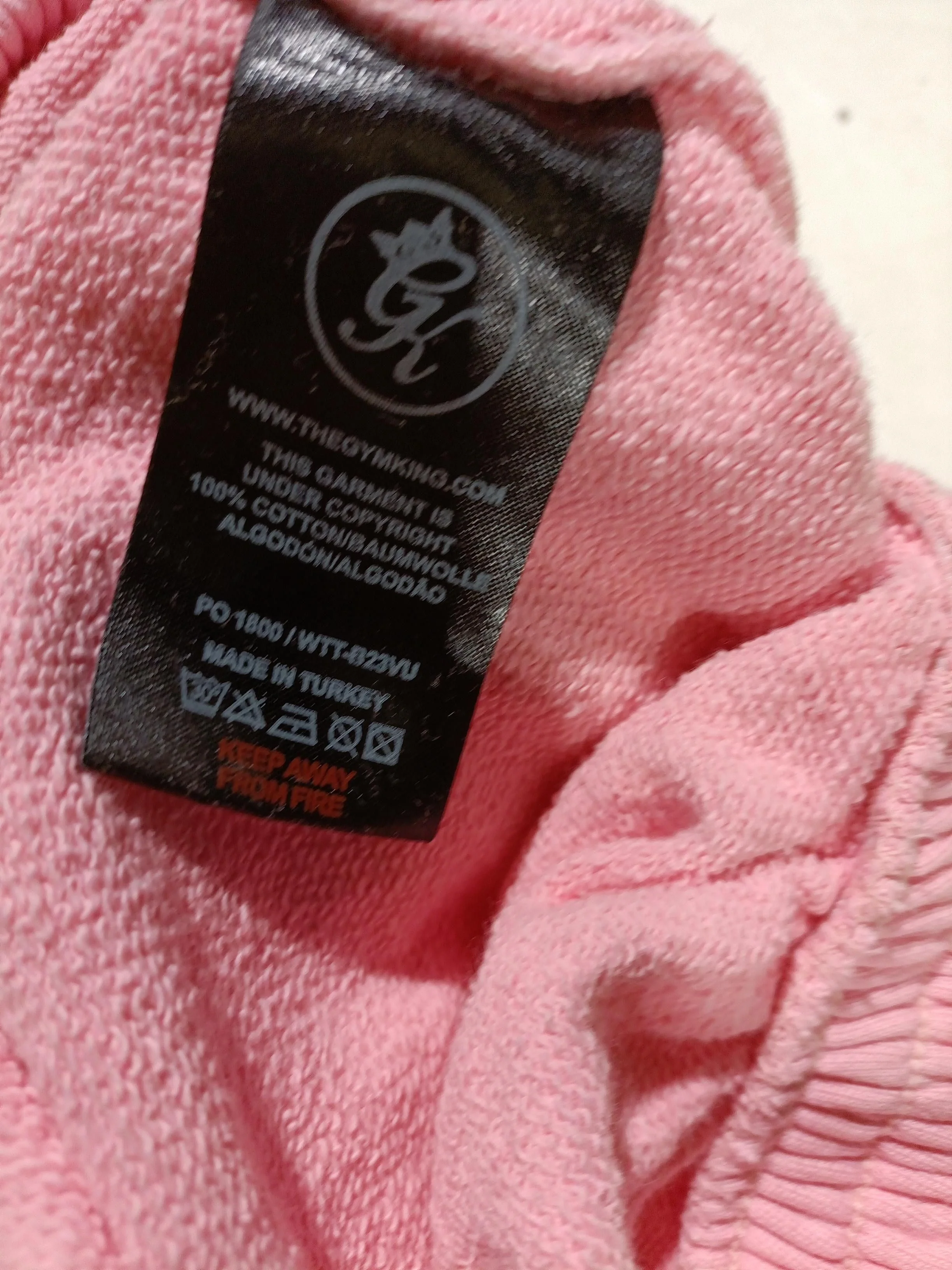 Gym King Women's Hoodie UK 8 Pink 100% Cotton Pullover - Image 6