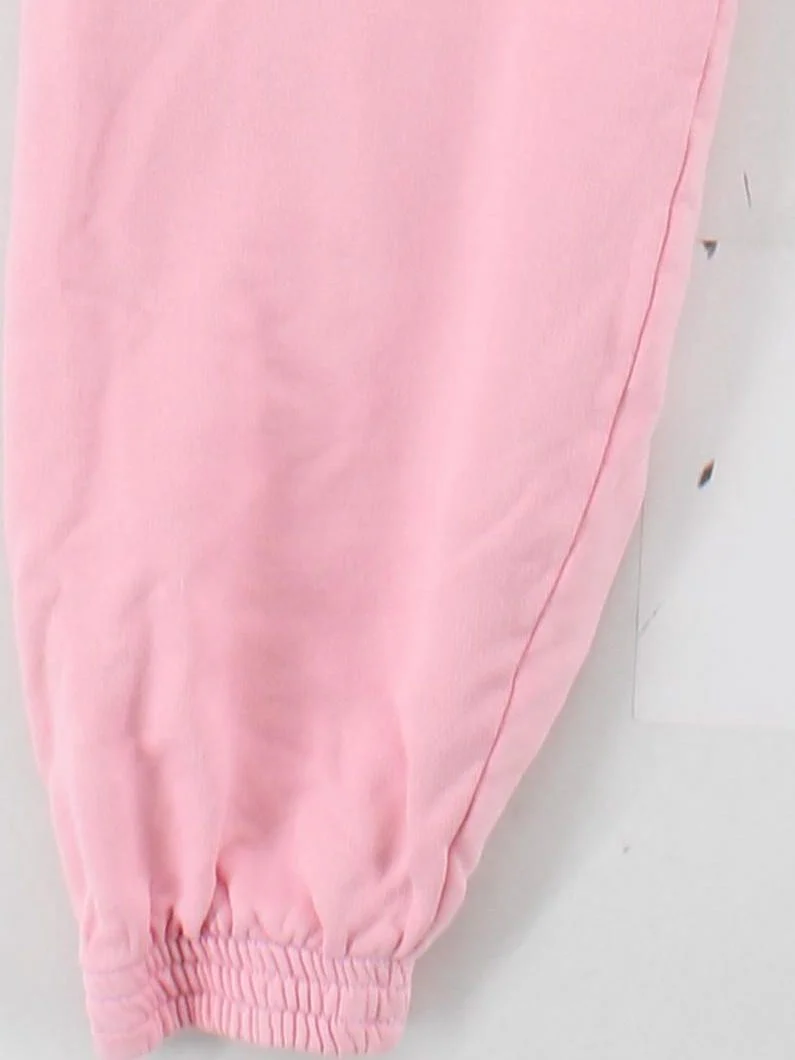 Gym King Women's Sports Bottoms S Pink 100% Cotton Tapered Sweatpants - Image 4