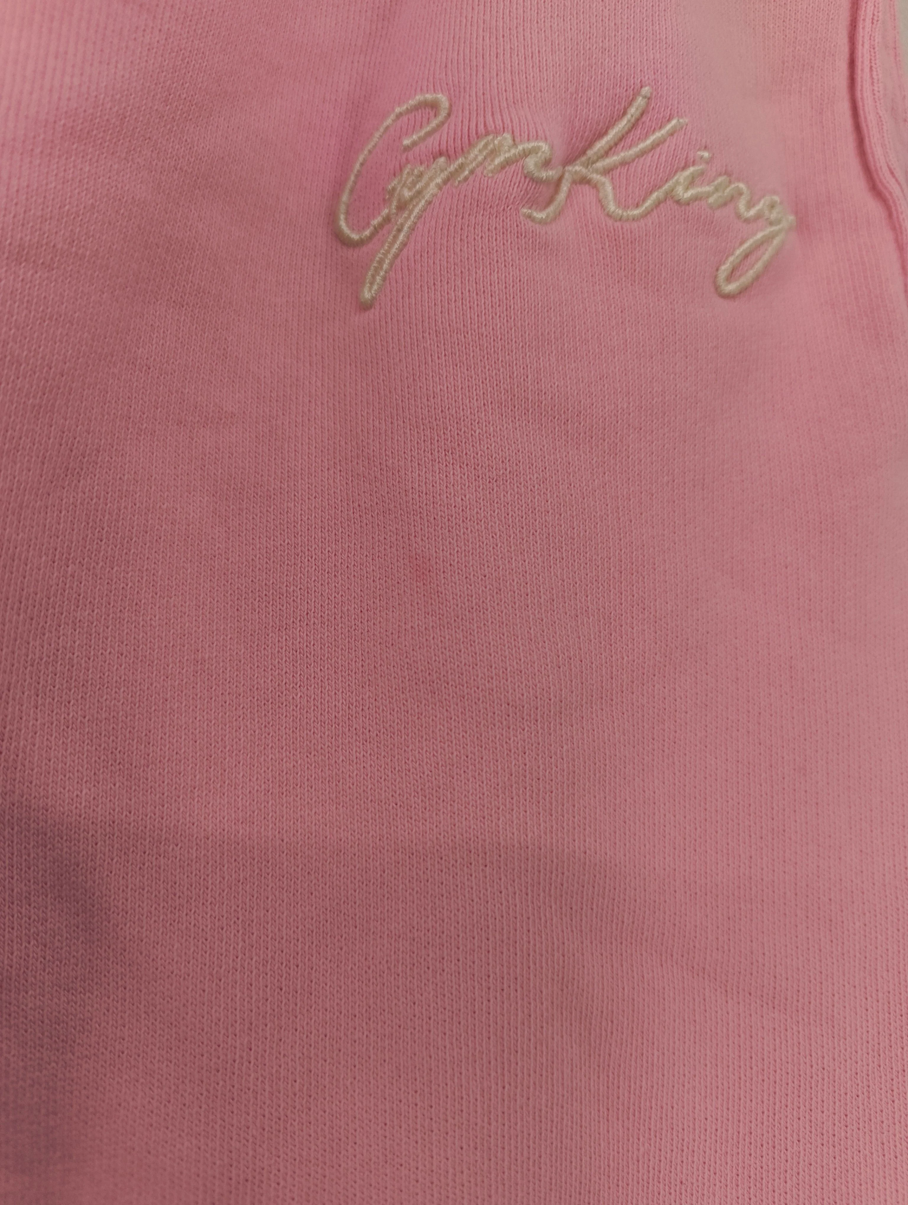 Gym King Women's Sports Bottoms S Pink 100% Cotton Tapered Sweatpants - Image 5
