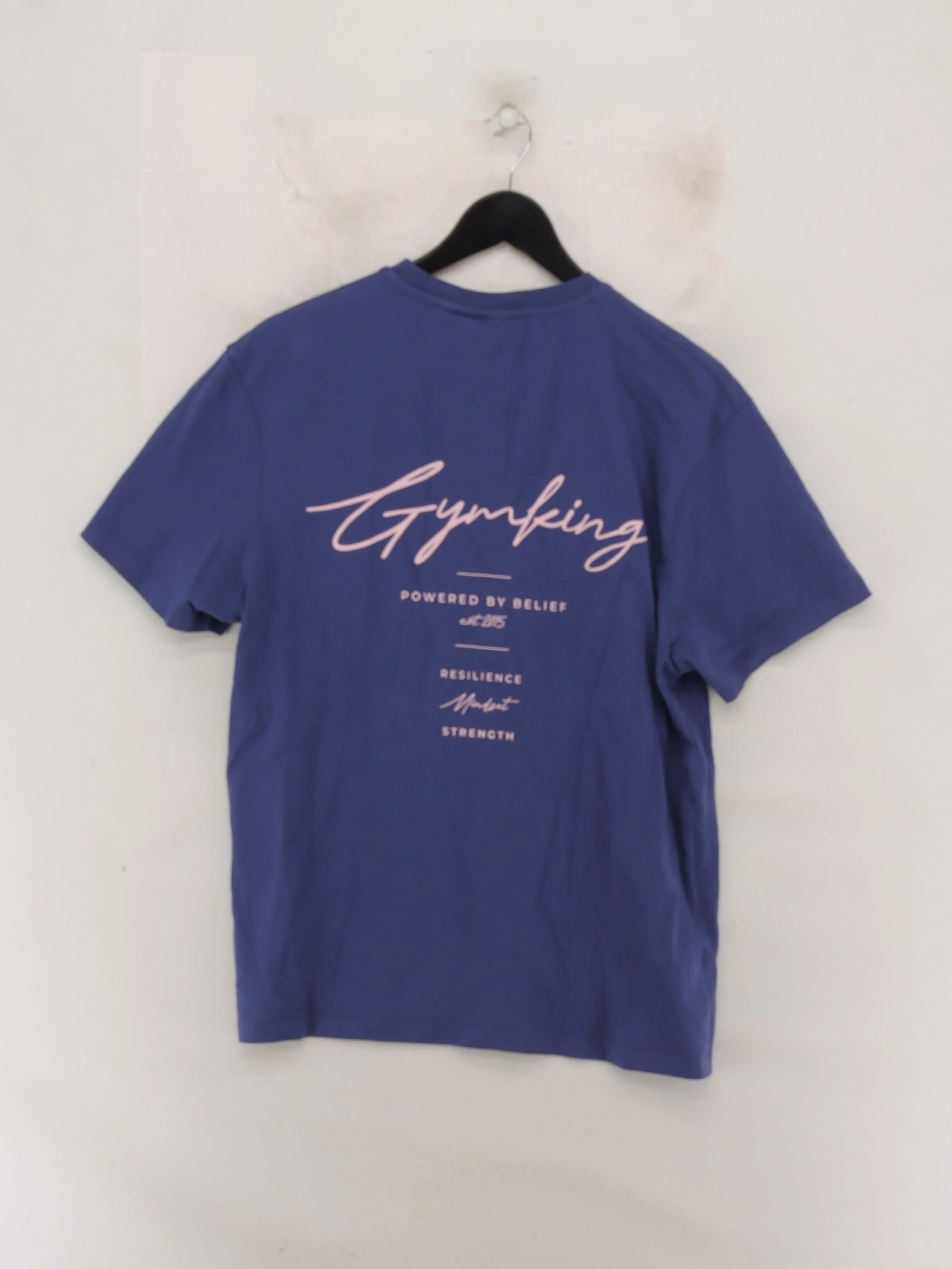 Gym King Women's T-Shirt S Blue 100% Cotton Short Sleeve Round Neck Basic - Image 2