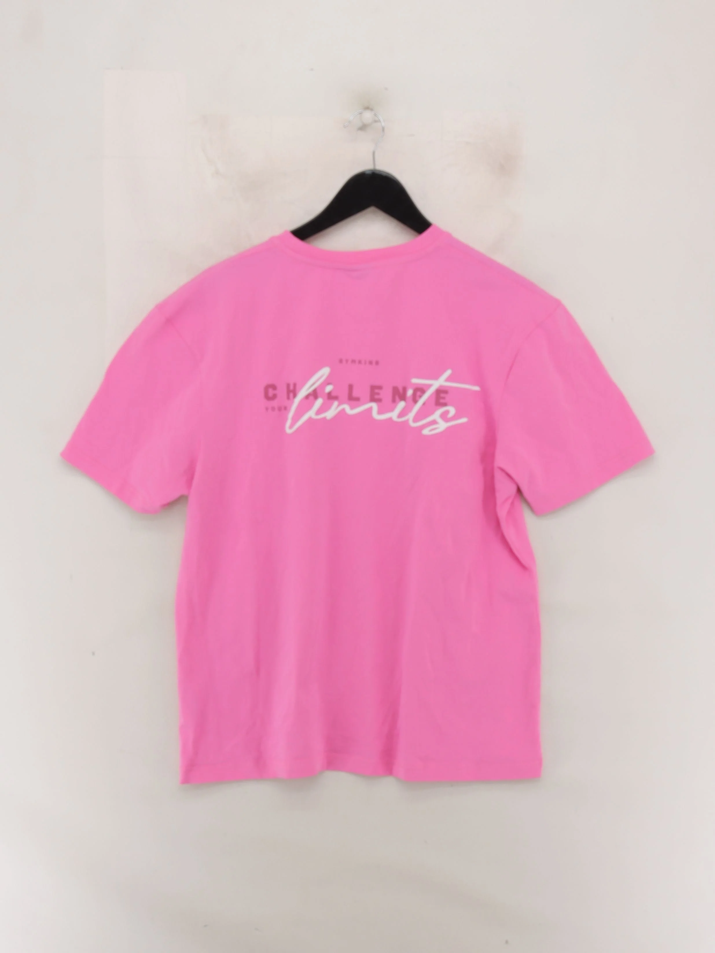 Gym King Women's T-Shirt UK 10 Pink Cotton with Elastane Basic - Image 2