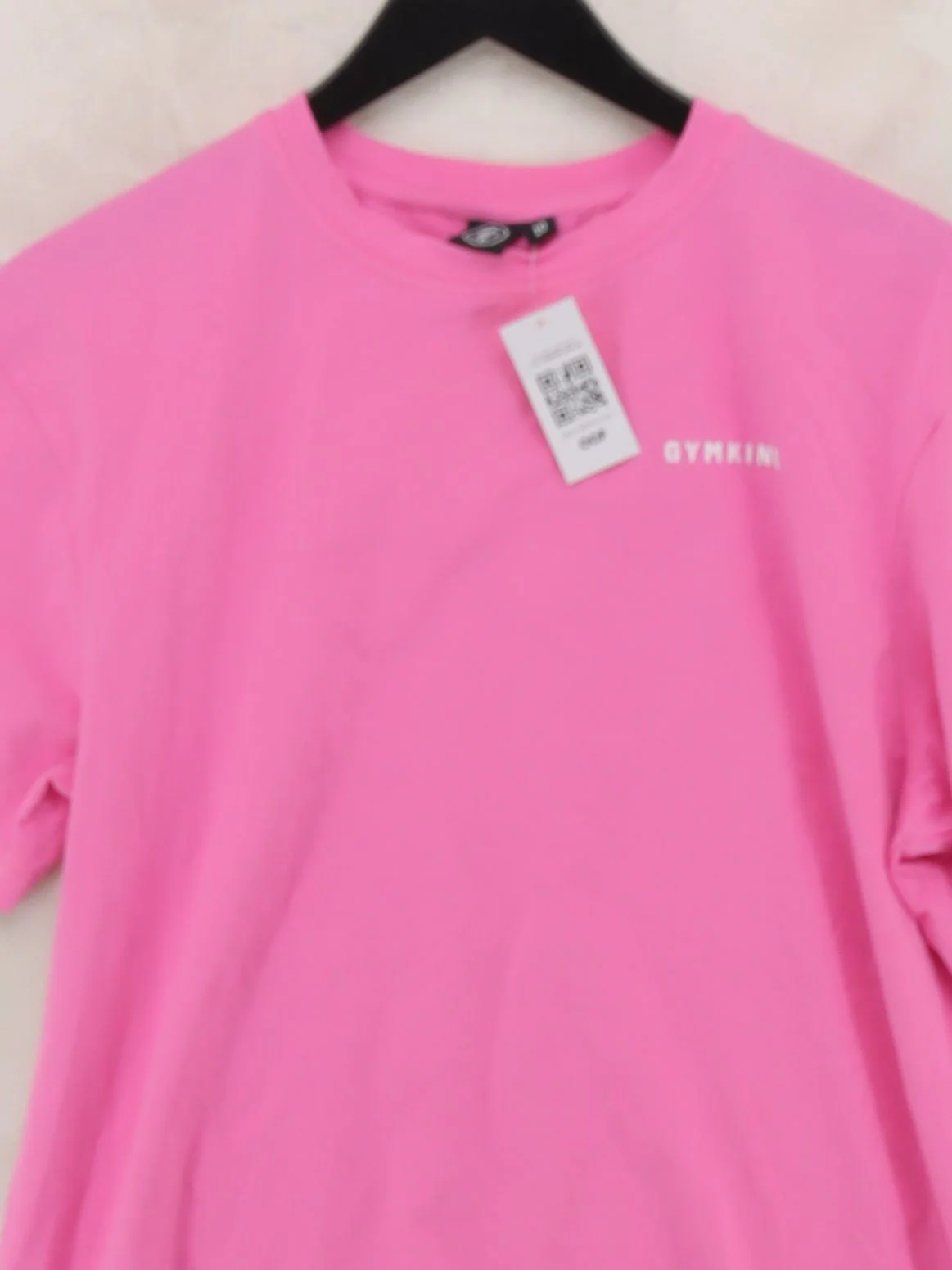 Gym King Women's T-Shirt UK 10 Pink Cotton with Elastane Basic - Image 3