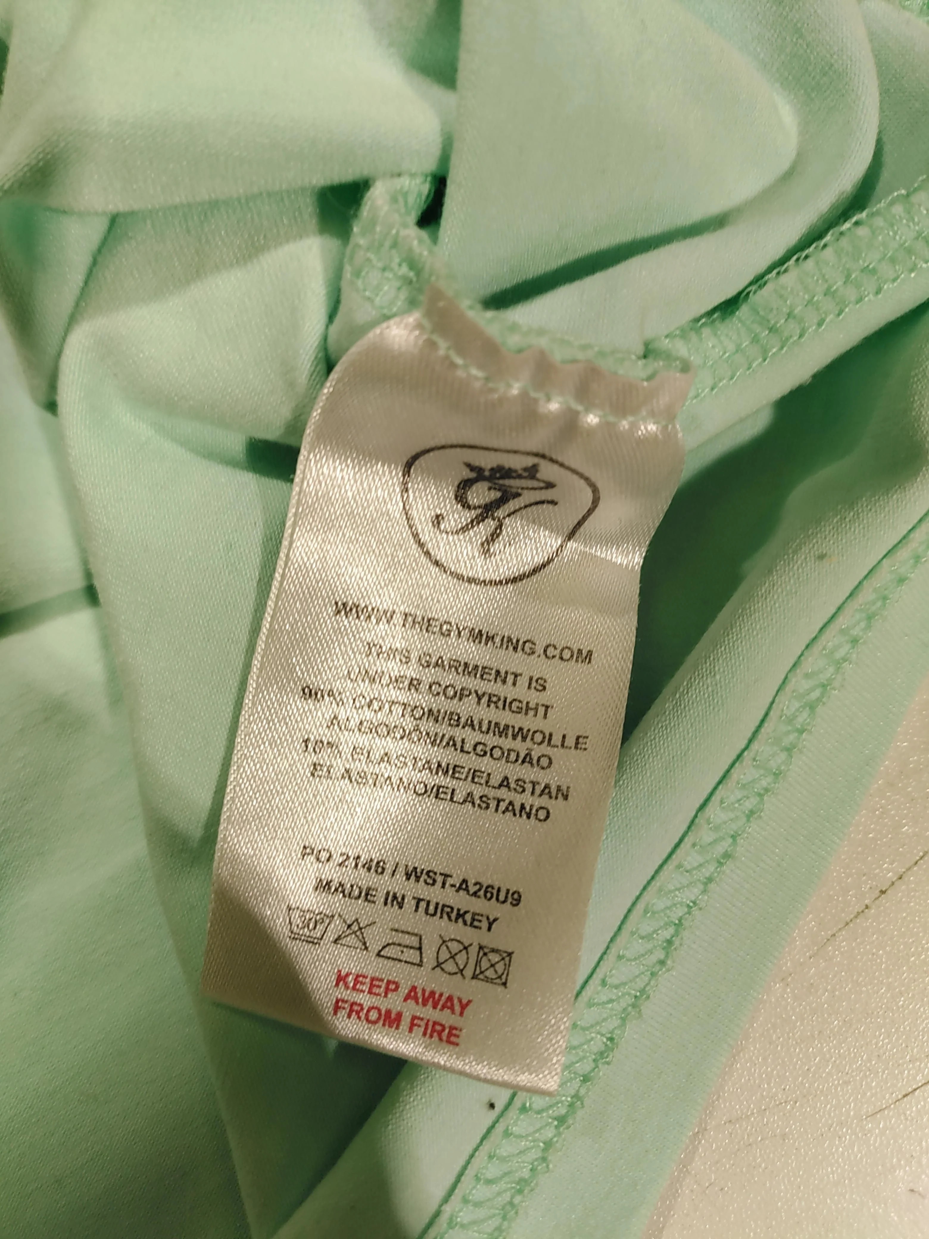 Gym King Women's T-Shirt UK 12 Green Cotton with Elastane Basic - Image 6