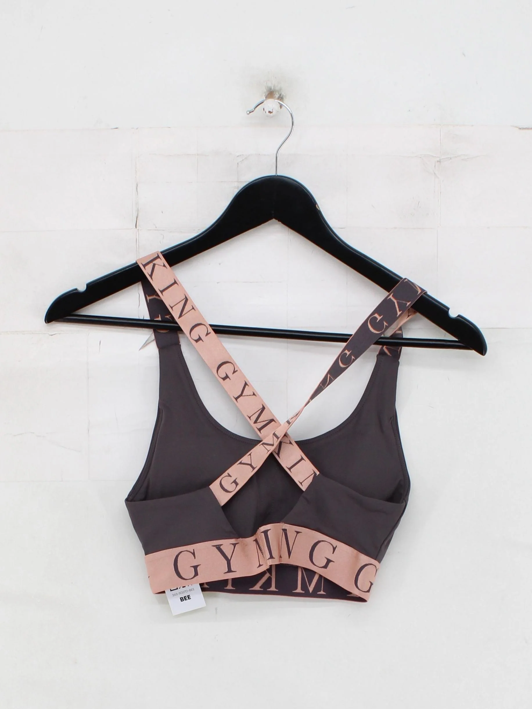 Gym King Women's T-Shirt UK 6 Brown Nylon with Elastane Sleeveless Basic - Image 2