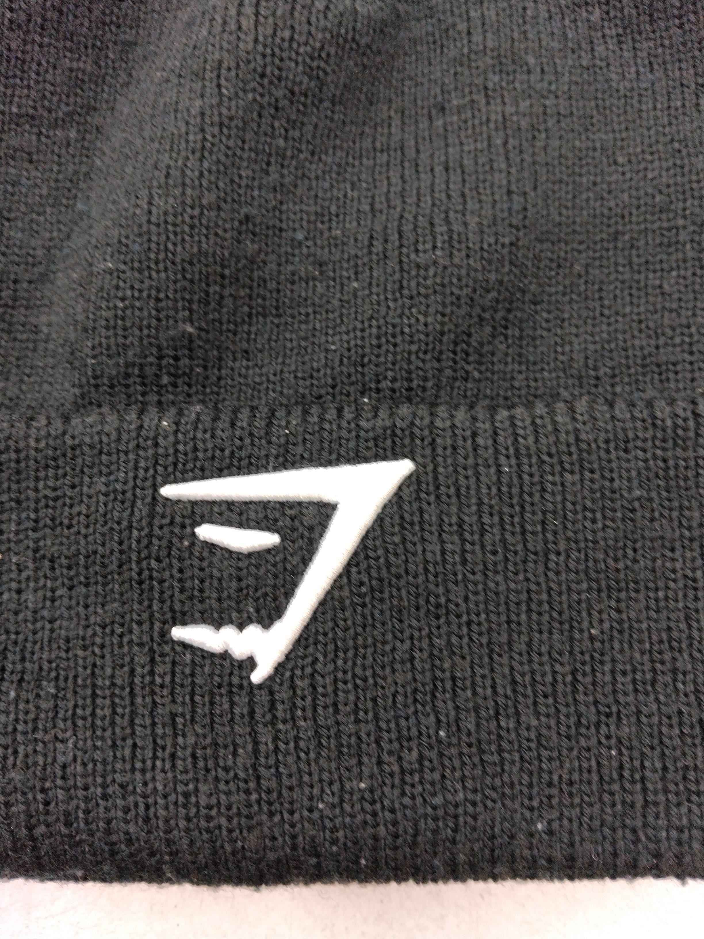 Gymshark Men's Hat M Black Polyester with Acrylic Beanie - Image 3