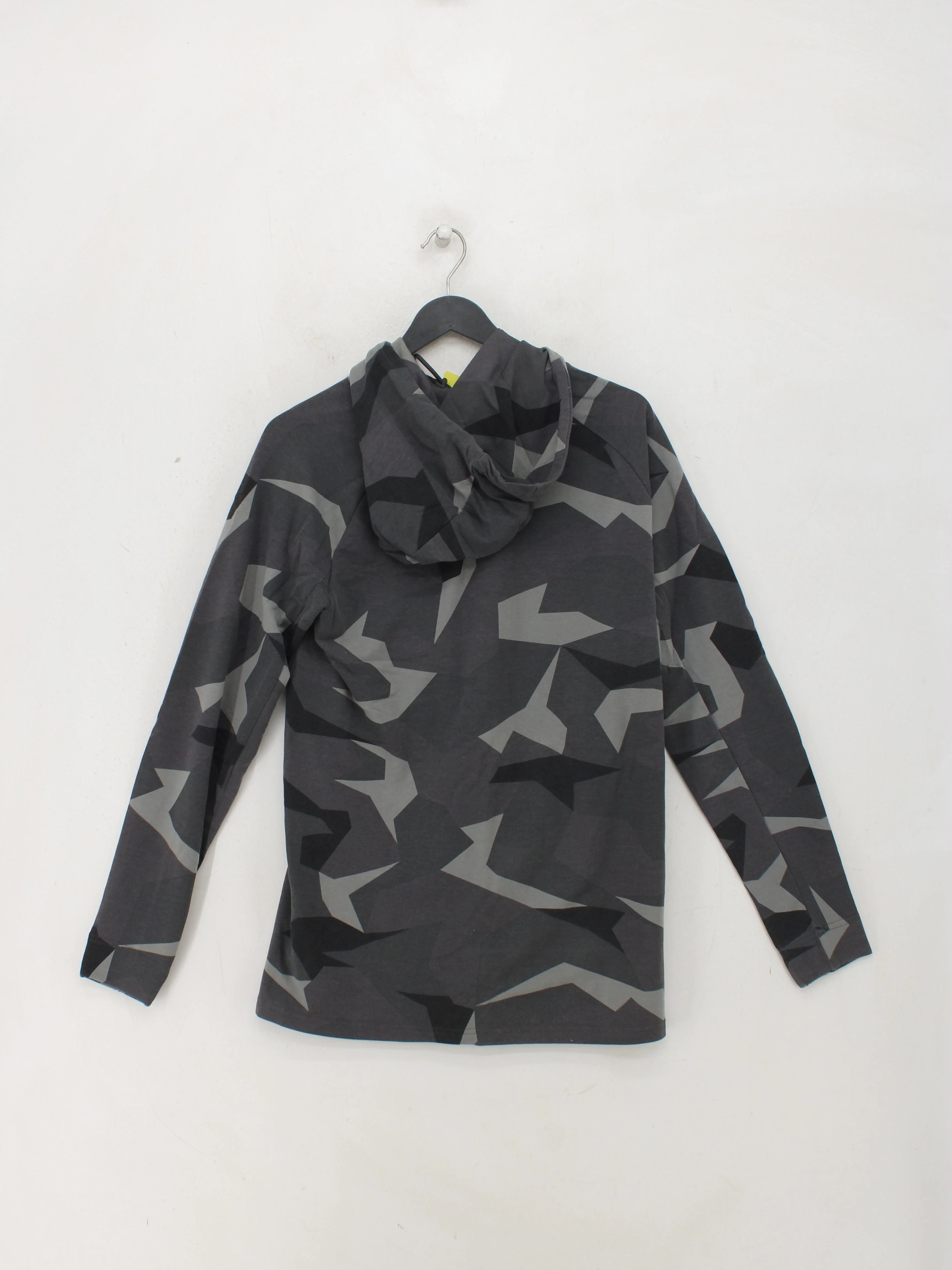 Gymshark Men's Hoodie M Grey Camo Polyester with Cotton, Elastane Pullover - Image 2