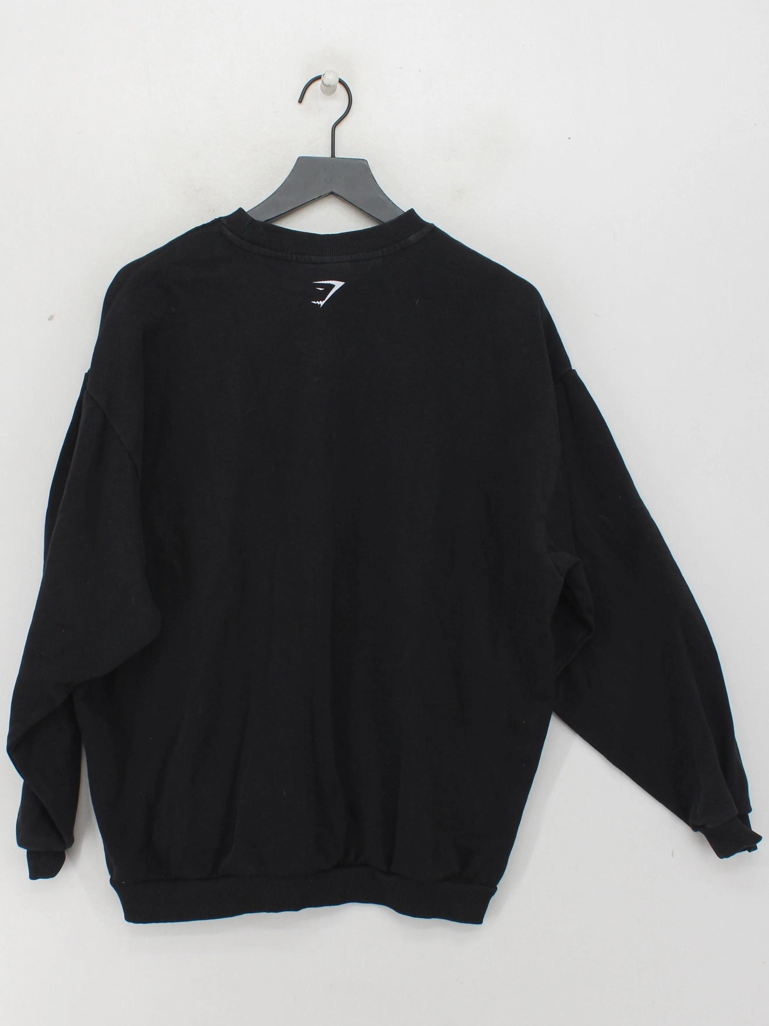 Gymshark Men's Hoodie S Black Graphic 100% Cotton Pullover - Image 2