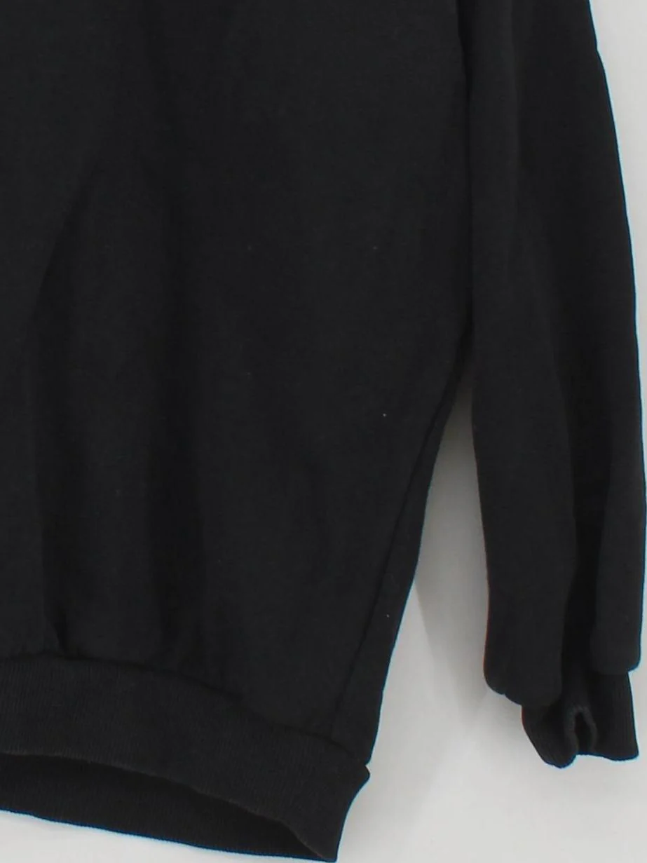 Gymshark Men's Hoodie S Black Graphic 100% Cotton Pullover - Image 4