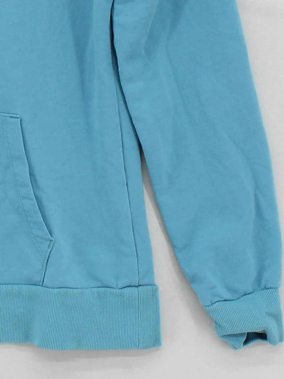 Gymshark Men's Hoodie S Blue Cotton with Polyester, Elastane Pullover - Image 4