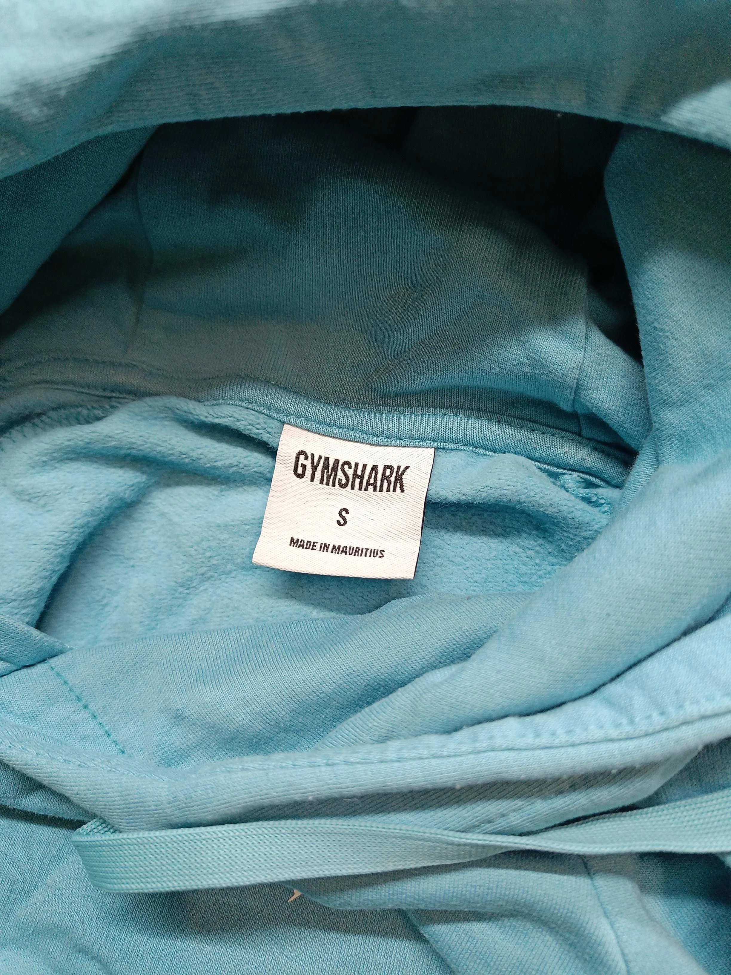 Gymshark Men's Hoodie S Blue Cotton with Polyester, Elastane Pullover - Image 5