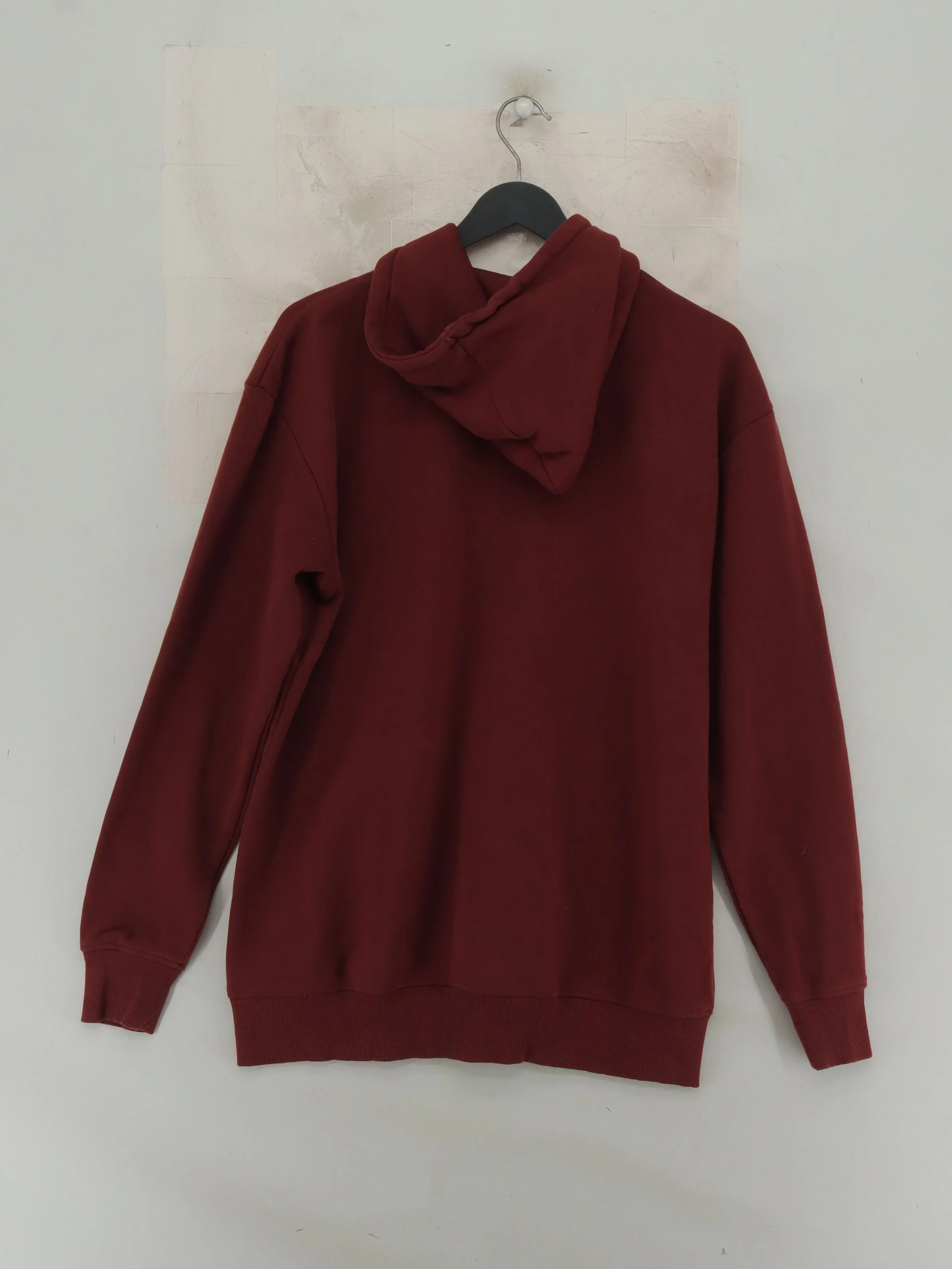 Gymshark Men's Hoodie S Red Cotton with Polyester Pullover - Image 2