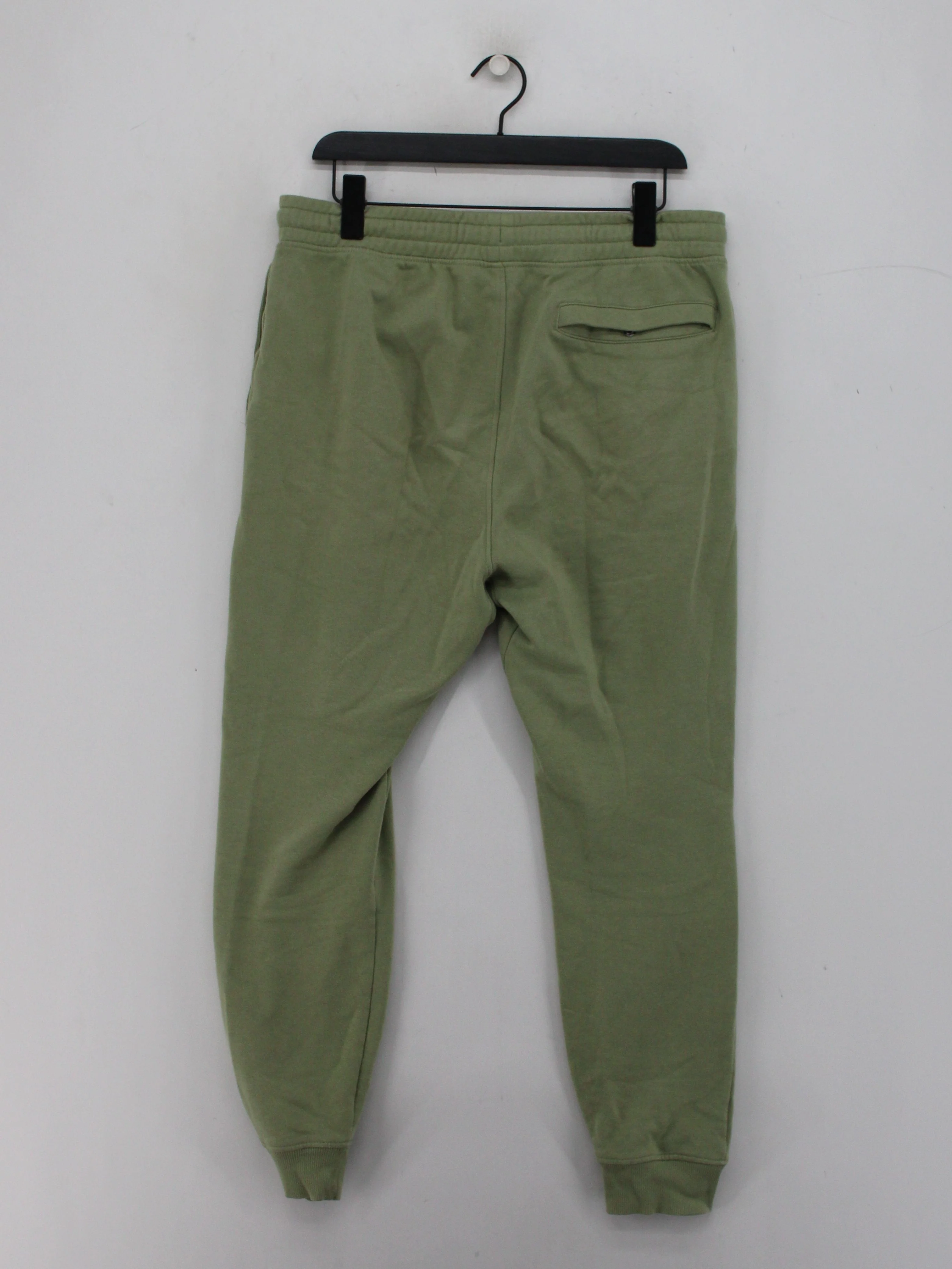 Gymshark Men's Sports Bottoms L Green Cotton with Polyester Sweatpants - Image 2