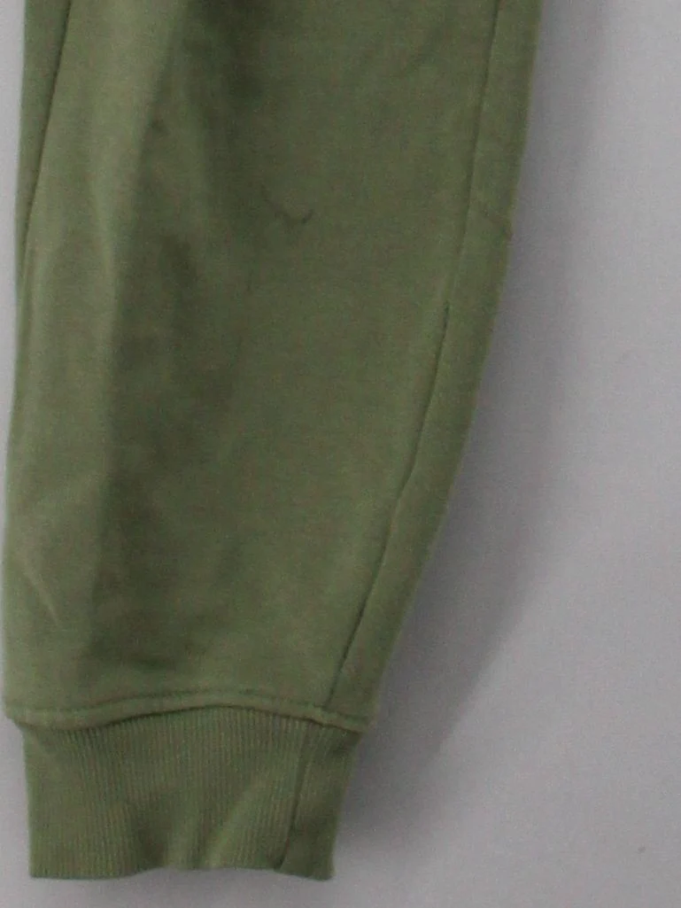 Gymshark Men's Sports Bottoms L Green Cotton with Polyester Sweatpants - Image 4
