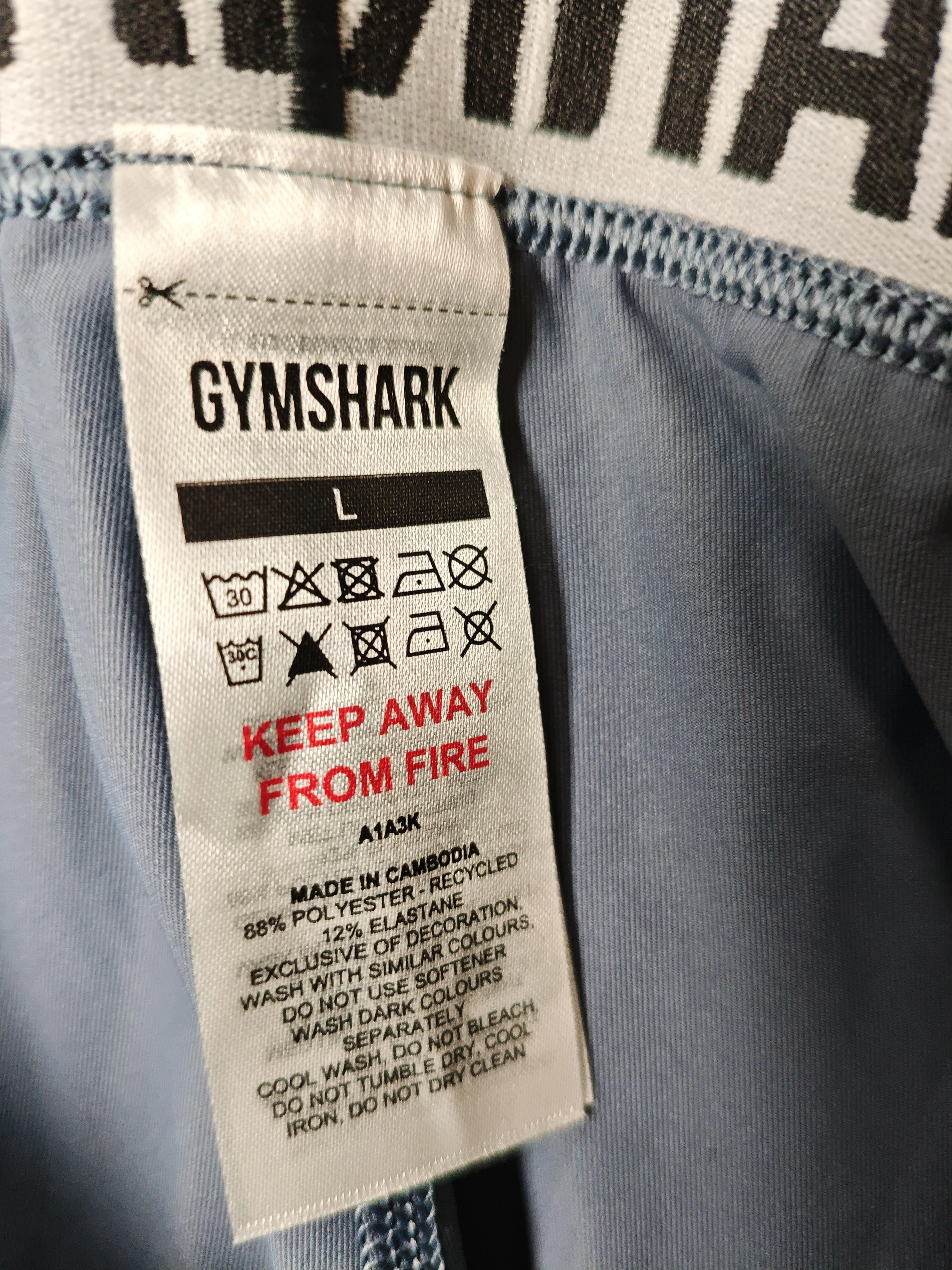 Gymshark Men's Sports Bottoms L Grey Polyester with Elastane Sweatpants - Image 5