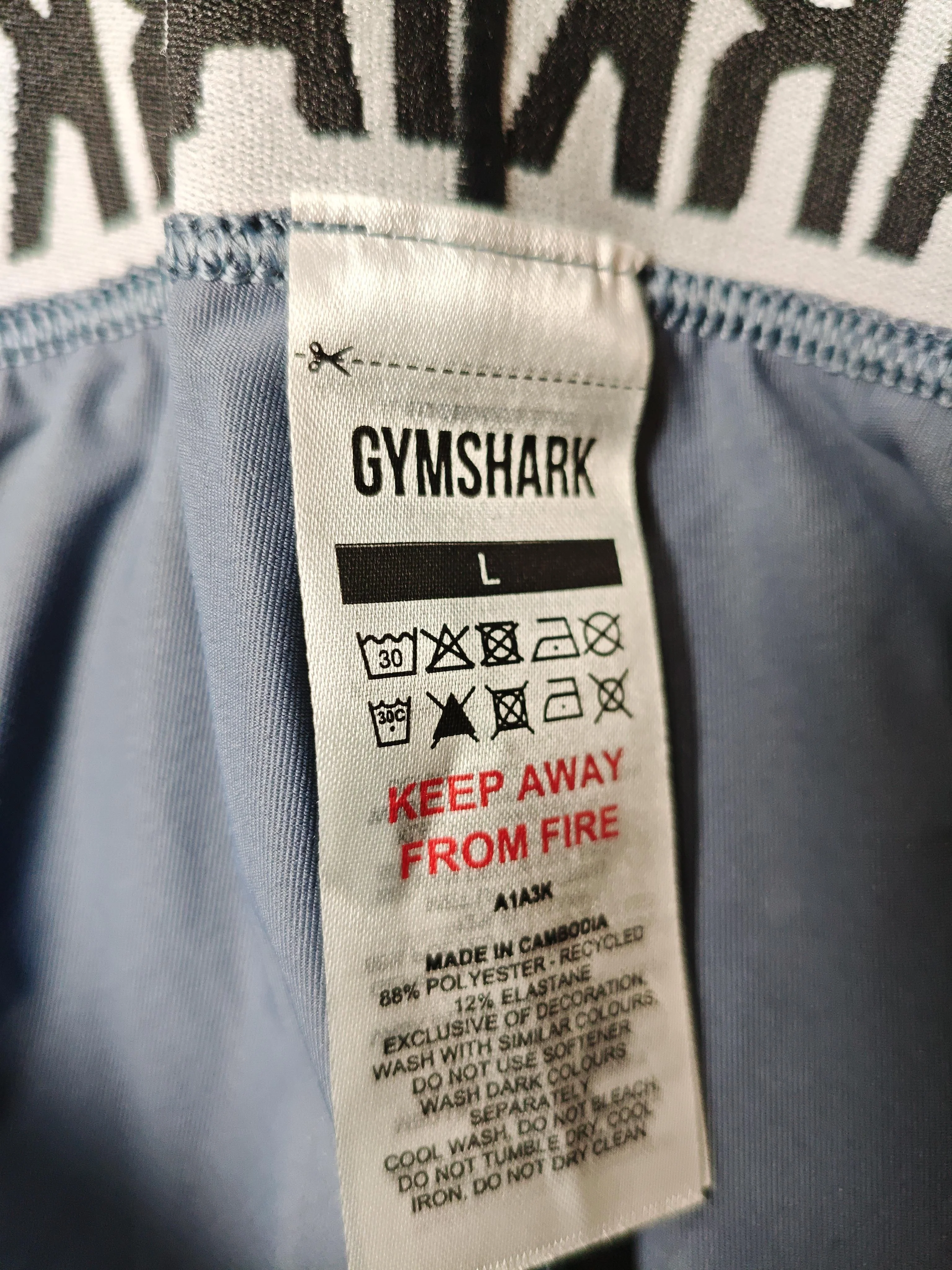 Gymshark Men's Sports Bottoms L Grey Polyester with Elastane Sweatpants - Image 6